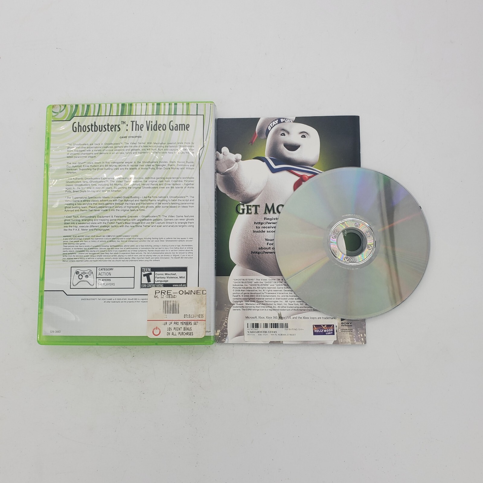 Ghostbusters: The Video Game (Microsoft XBox 360) Complete Good Condition CIB!
