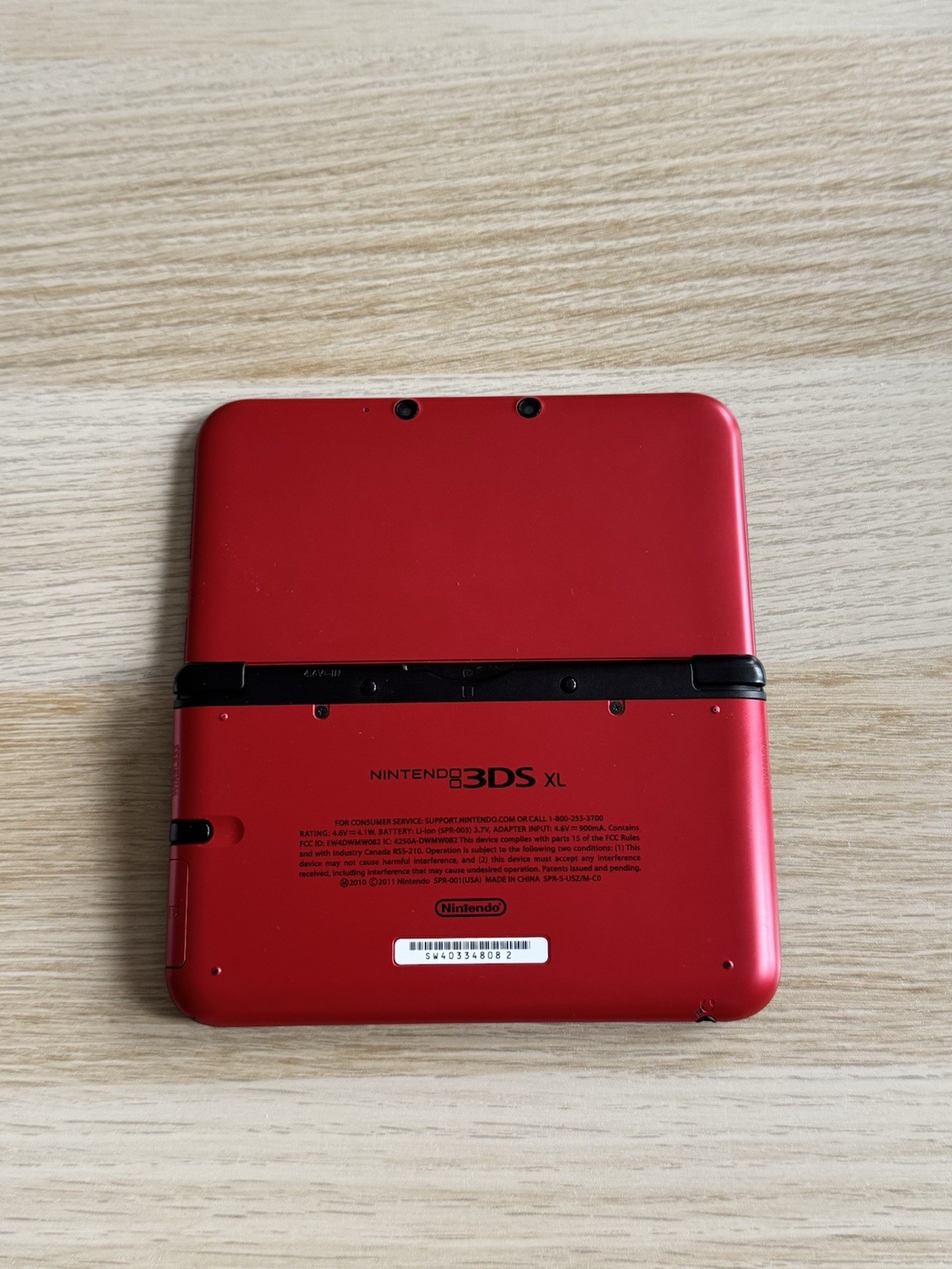 Nintendo 3DS XL Red/Black – Includes Stylus, Case + 3 Games