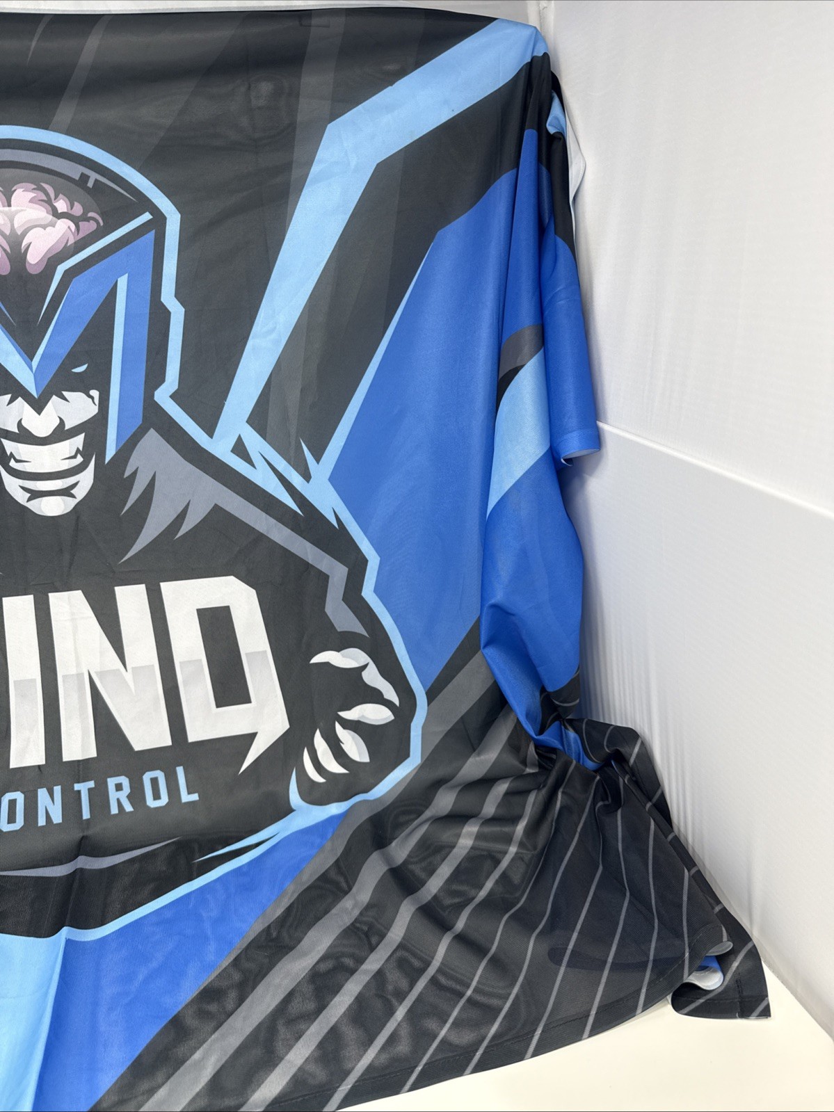 Mind Control Gaming Logo Flag Blue Black Esports Banner 3×5 Ft See Pics!