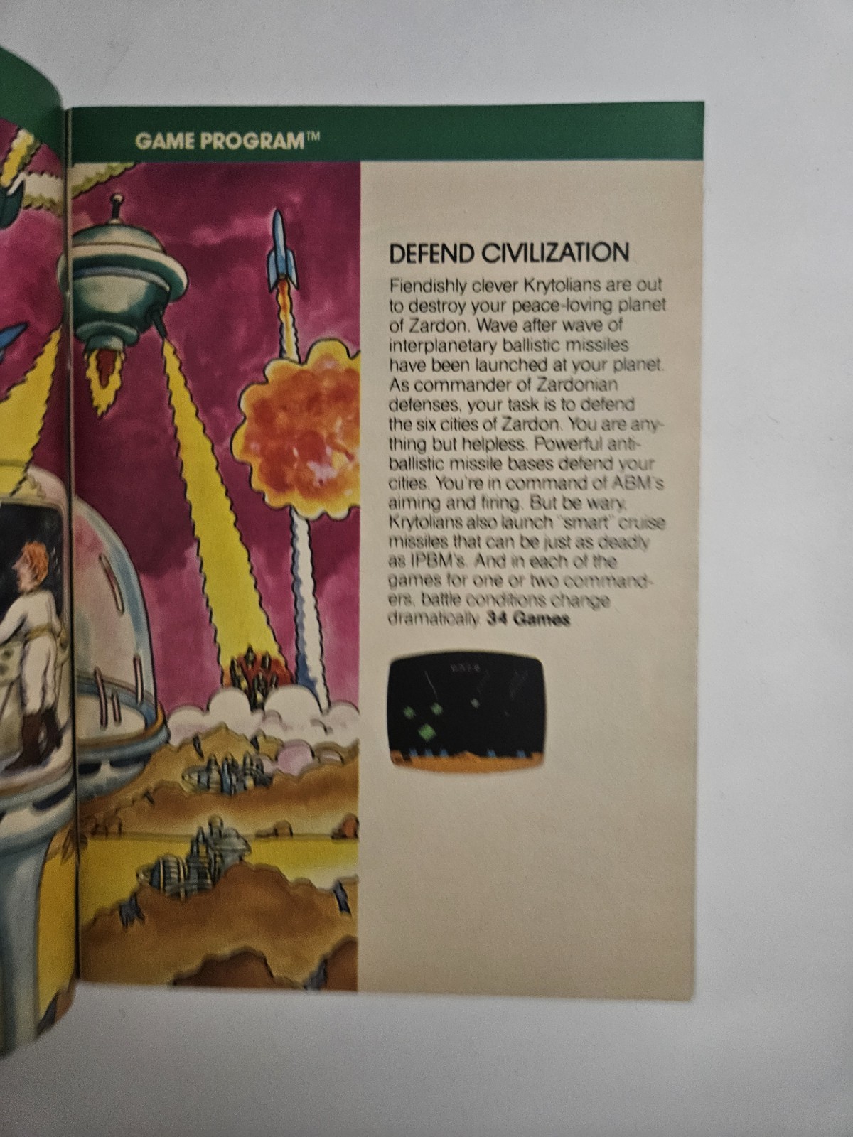The Atari Video Computer System Catalog 43 Game Program #1