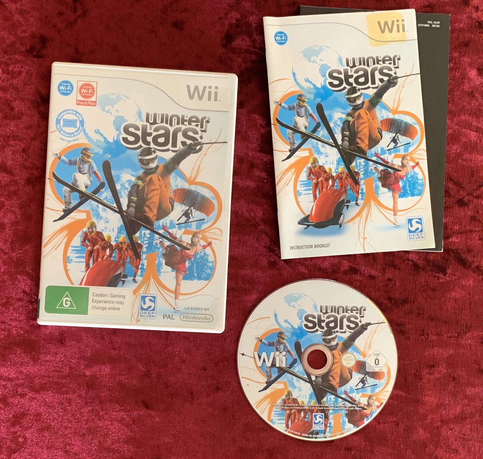 Winter Stars Game For Nintendo Wii With Manual AUS PAL