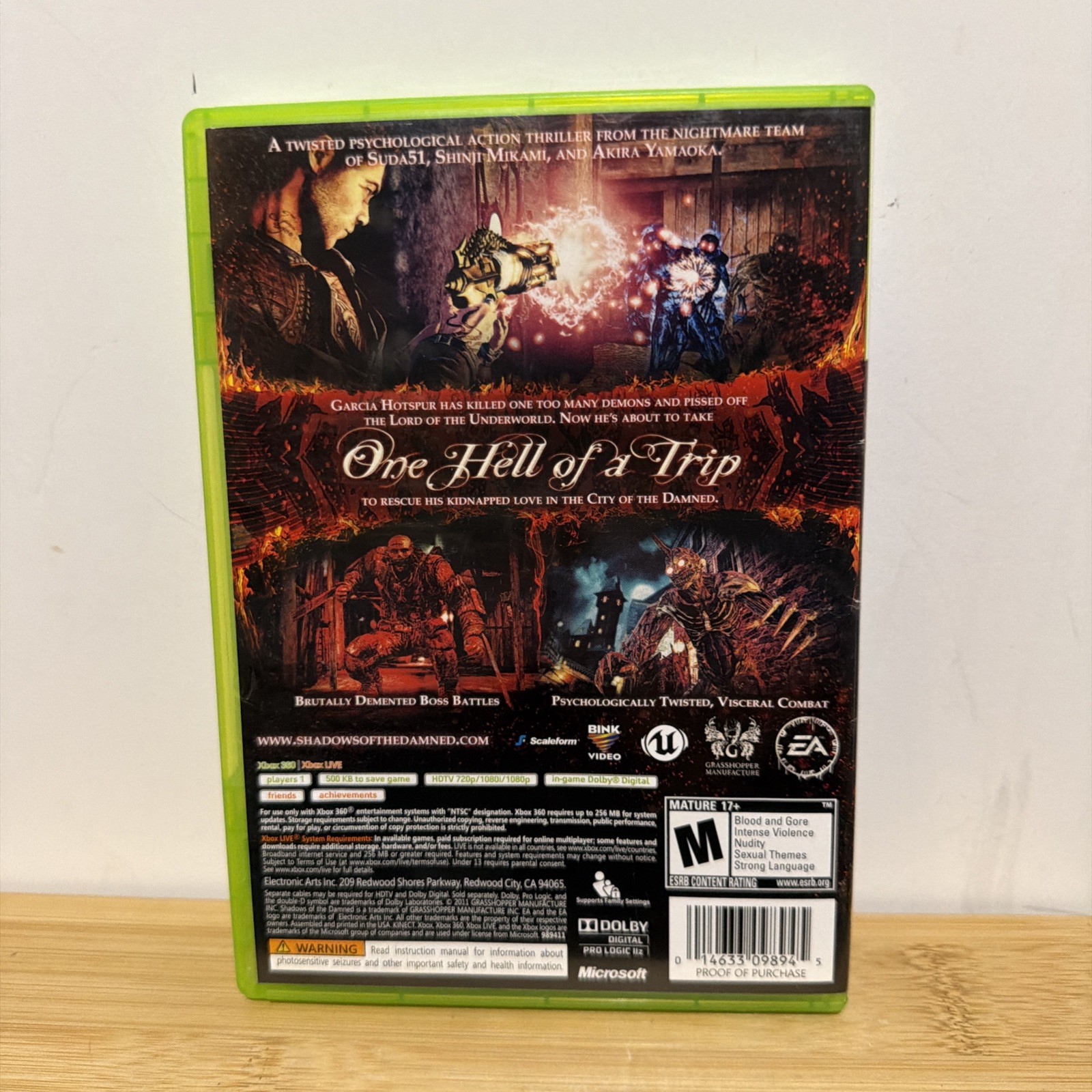 Shadows Of The Damned (Microsoft Xbox 360, 2011) CIB TESTED