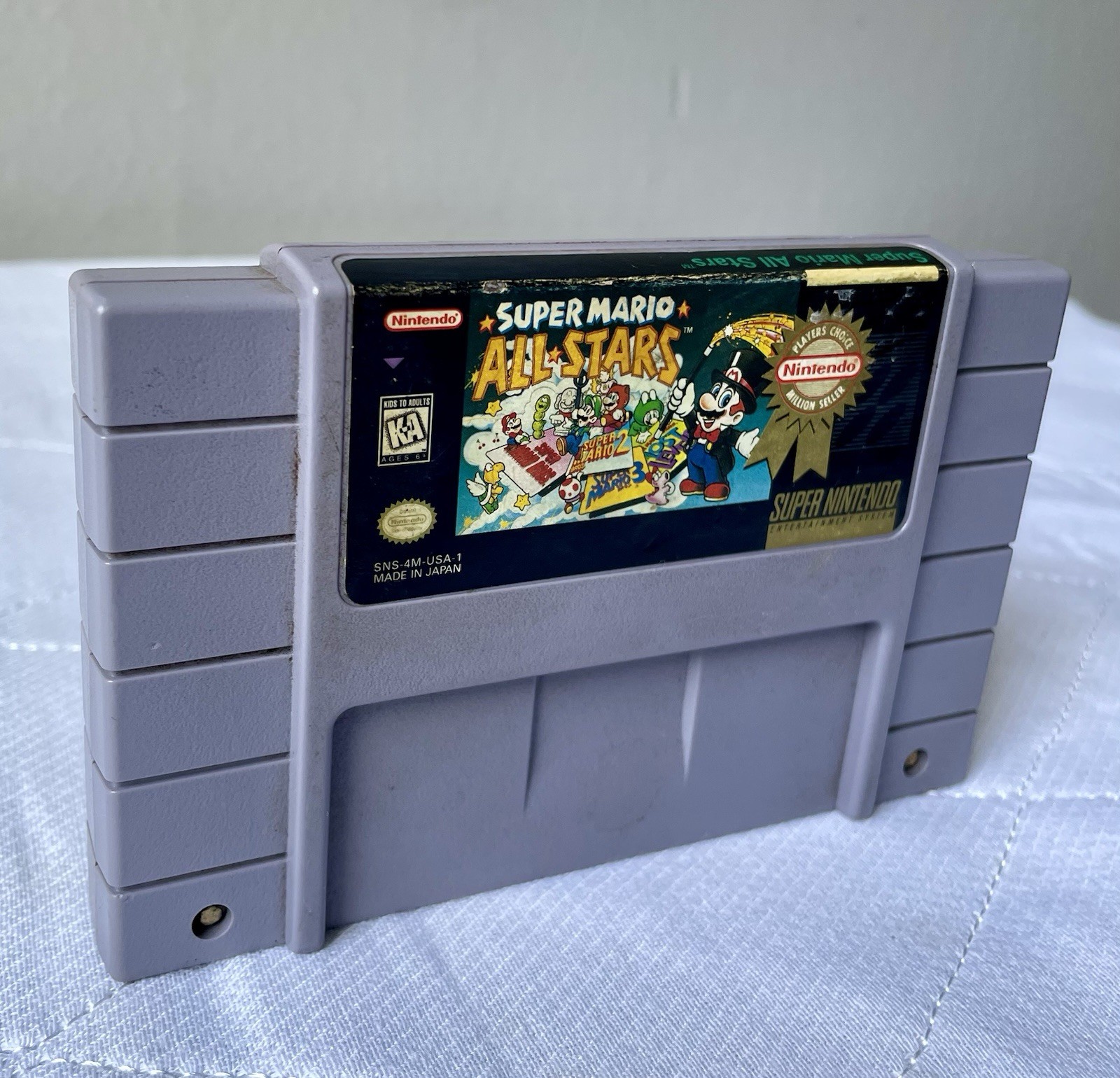 Super Mario All-Stars Super Nintendo SNES Authentic Tested Works Game Cartridge