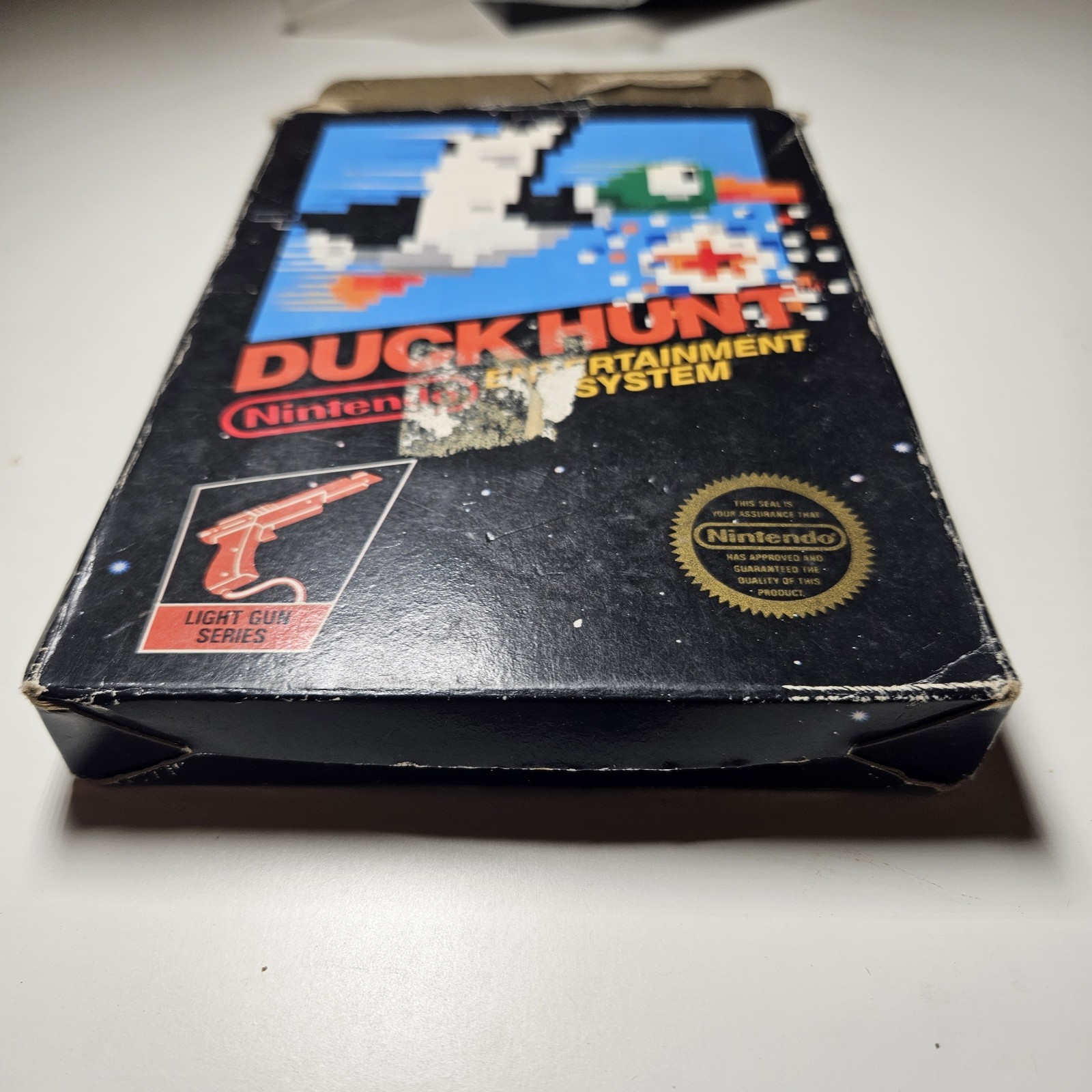 DUCK HUNT (Nintendo NES) Hang Tab Black Box CIB Complete