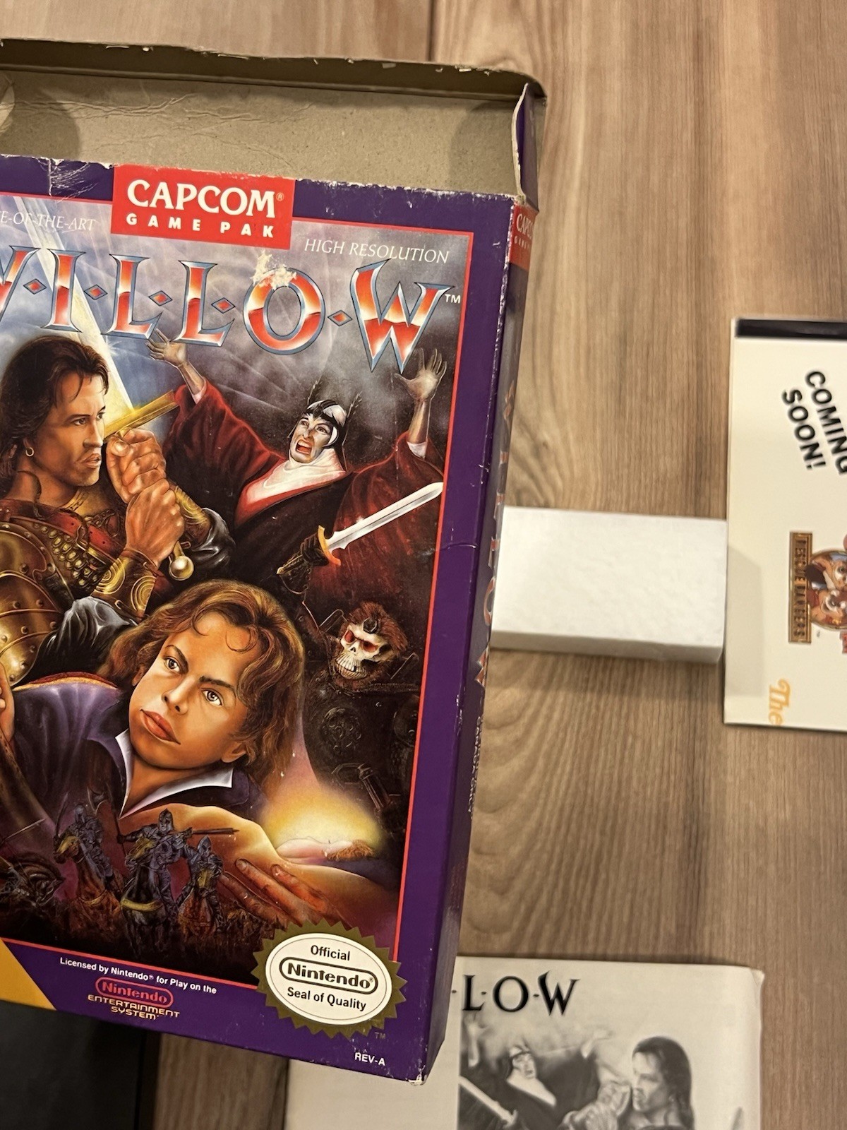 Willow (Nintendo NES, 1989) CIB Complete w/ Poster Tested Works Capcom