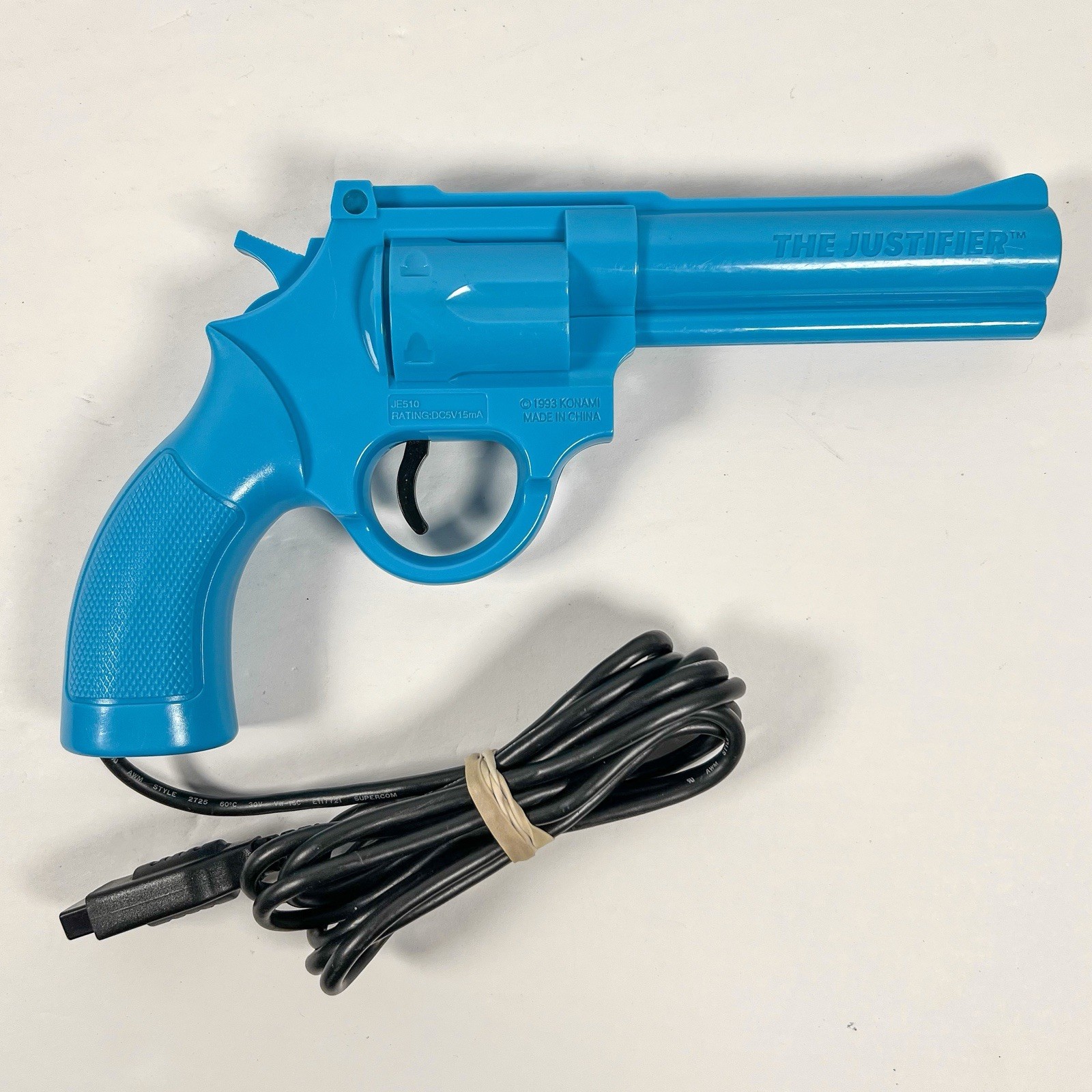 Konami The Justifier Sega Genesis Light Gun Blue Pistol for Lethal Enforcers