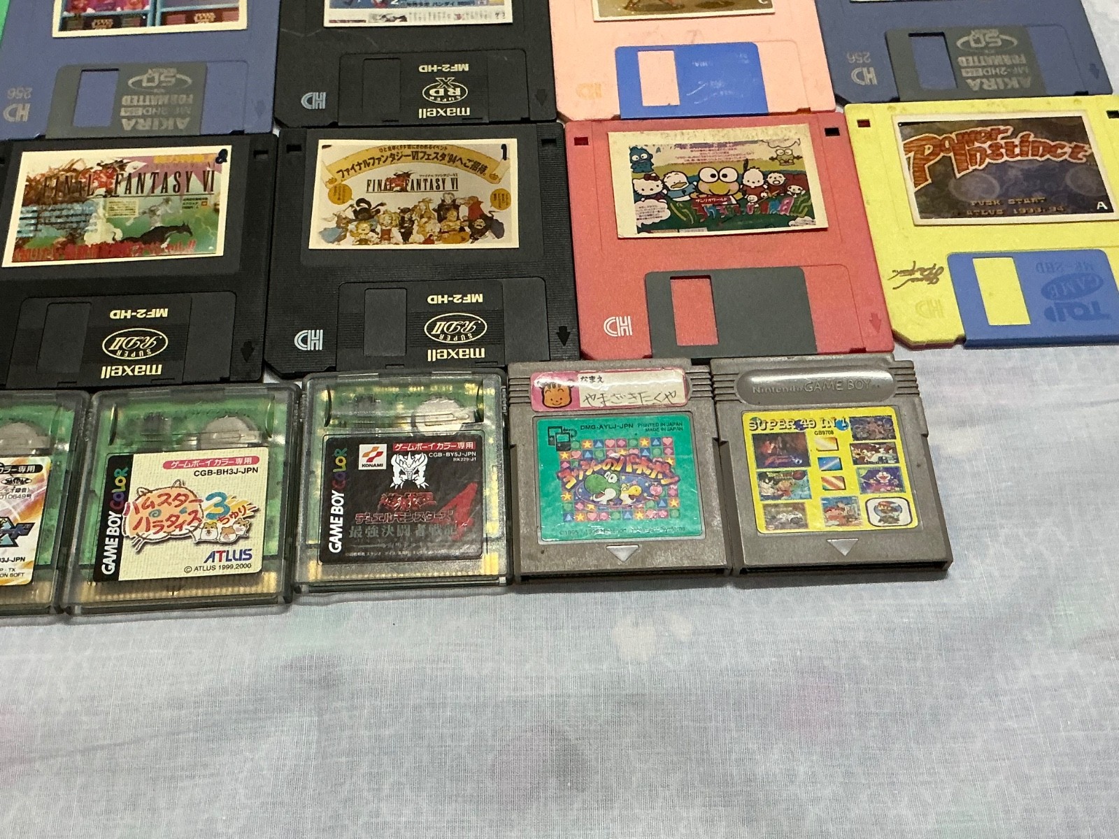 Vintage Video Game Cartridge Disk Job Lot Untested As-Is Retro Gaming Bundle