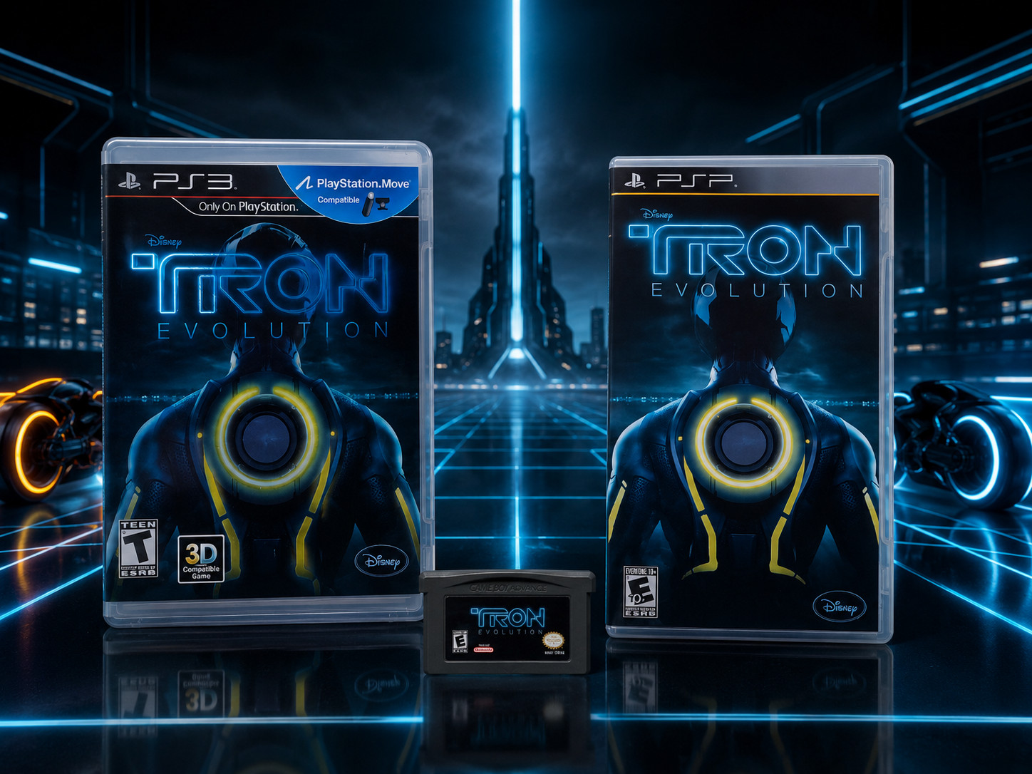 Disney TRON EVOLUTION PS3 PSP Tron 2.0 Killer App GBA Game Boy Advance