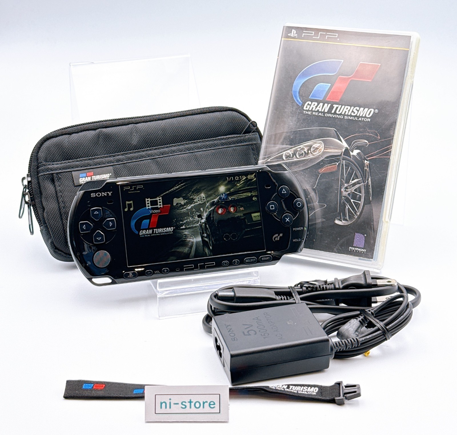 Sony PSP-3000 Console Gran Turismo Limited Region free w/Pouch etc, – Excellent+