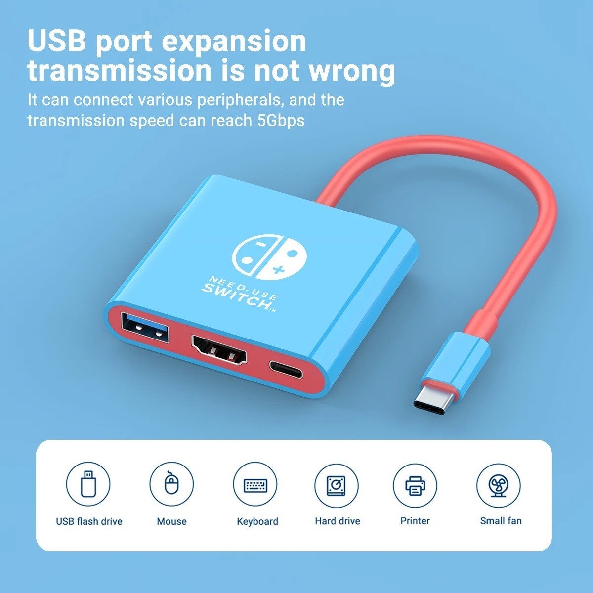HDMI TV Dock For Nintendo Switch 1/2/OLED Docking Replacement Adapter Converter