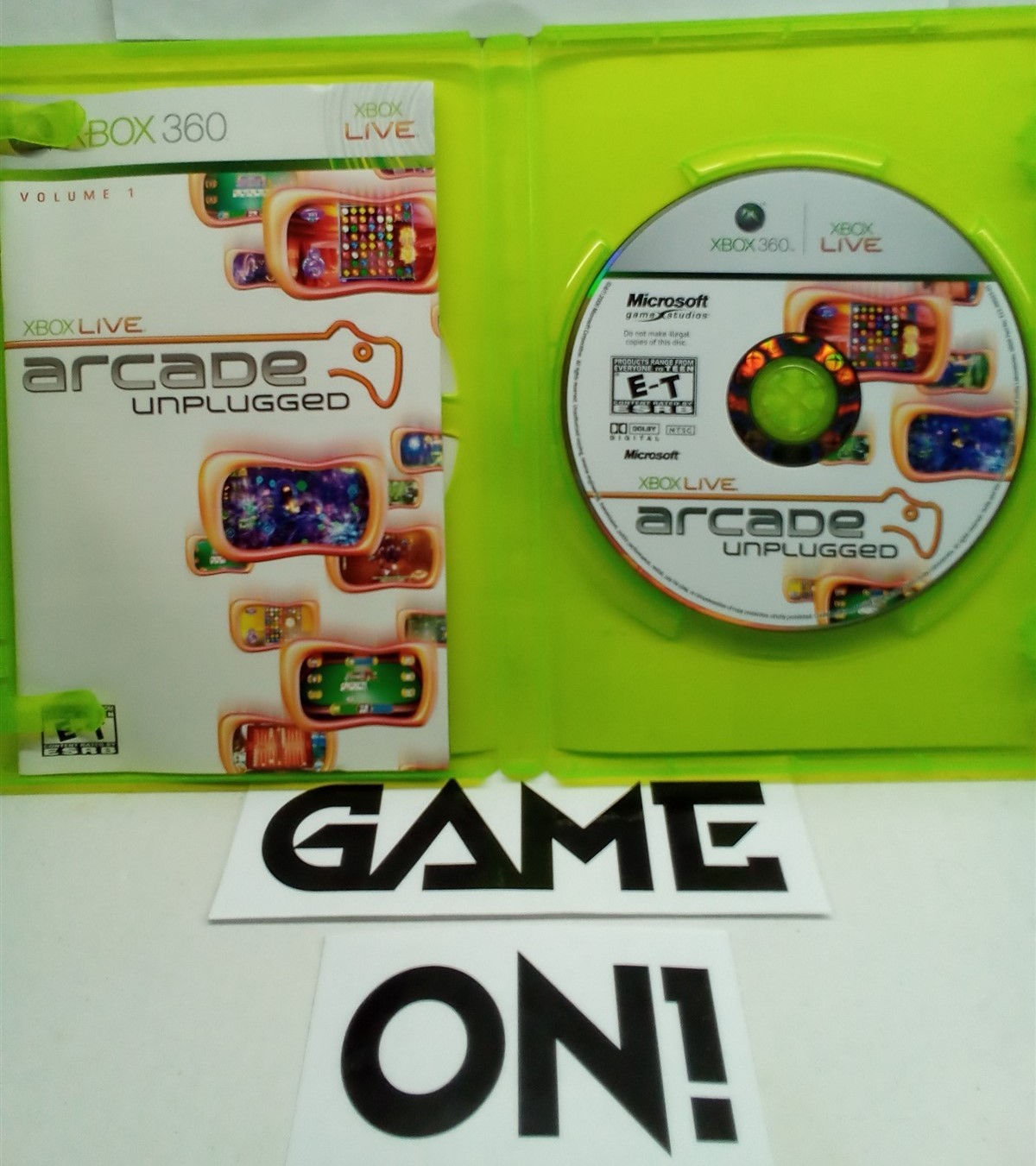 Xbox Live Arcade Unplugged Vol. 1 (Xbox 360, 2006) Complete Tested Working