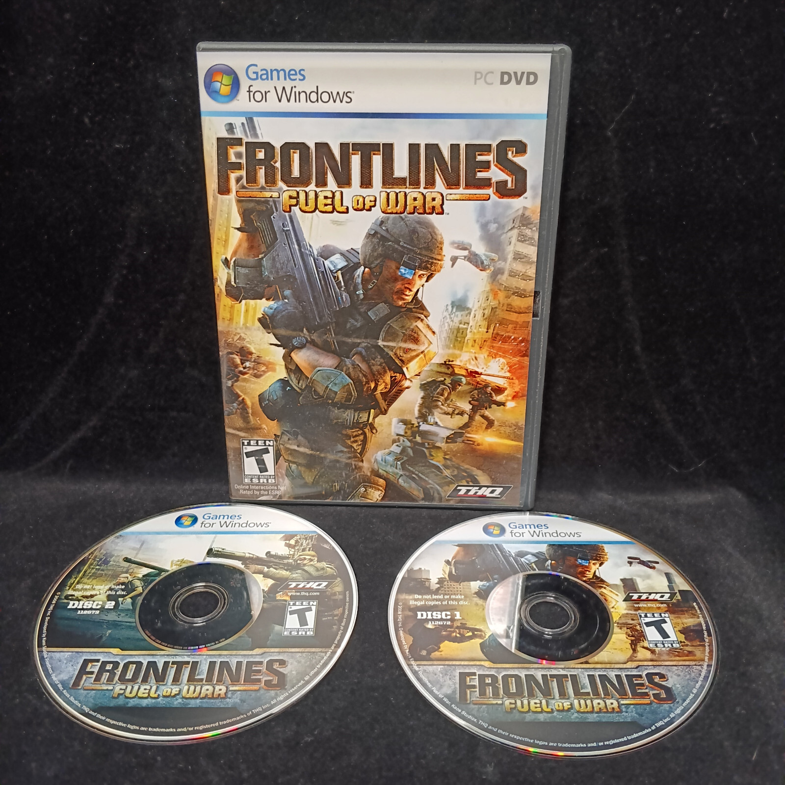 THQ Frontlines: Fuel of War (PC, 2008) – 2 Disc Set with CD Key