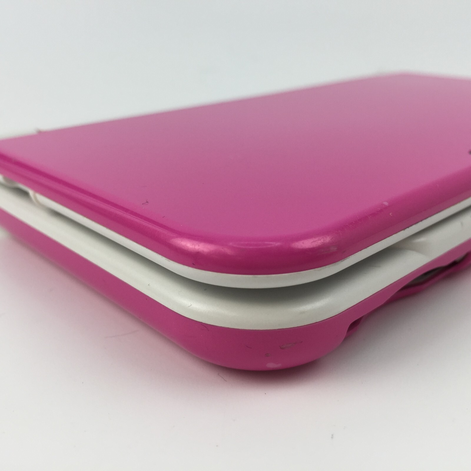 【Very Good】Nintendo New 3DS LL Pink x White Console ONLY Japanese Edition #dj06
