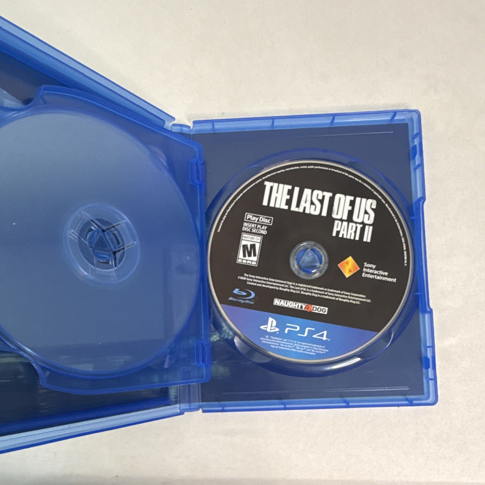 The Last of Us Part II (PS4) 2-Disc w/ Case M Action/Adventure Tested
