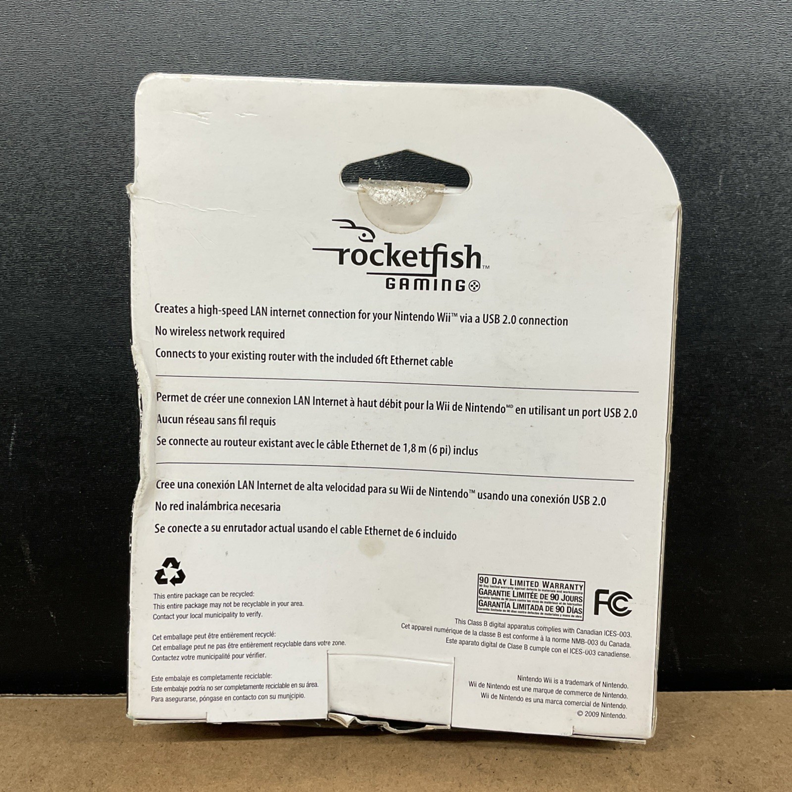 Rocketfish Gaming Nintendo Wii Network USB LAN Adapter
