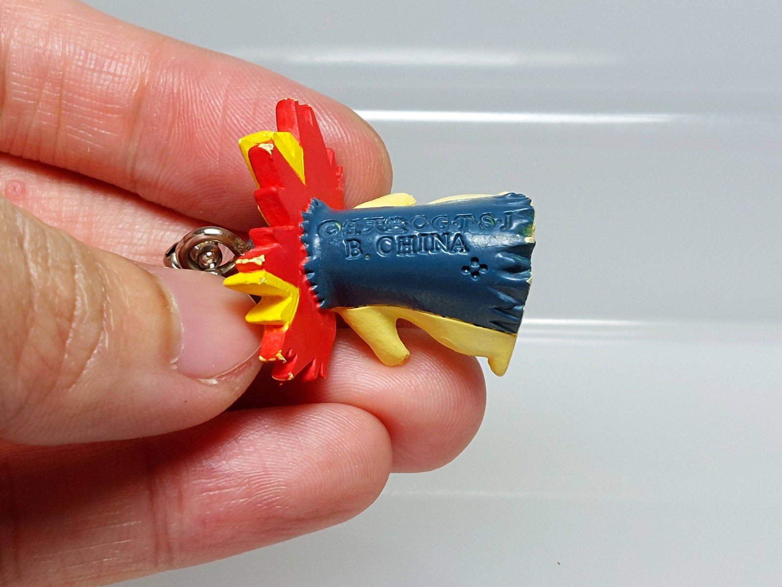 Typhlosion Cyndaquil Pokemon Swing Keychain Figure Bandai 2000 G03 0.8-1.1in