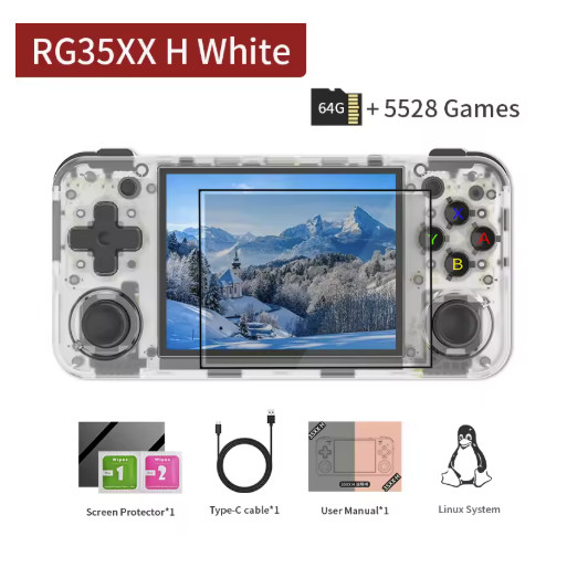 Retro Handheld Game Console 3.5” IPS Linux 64GB 3300mAh Player