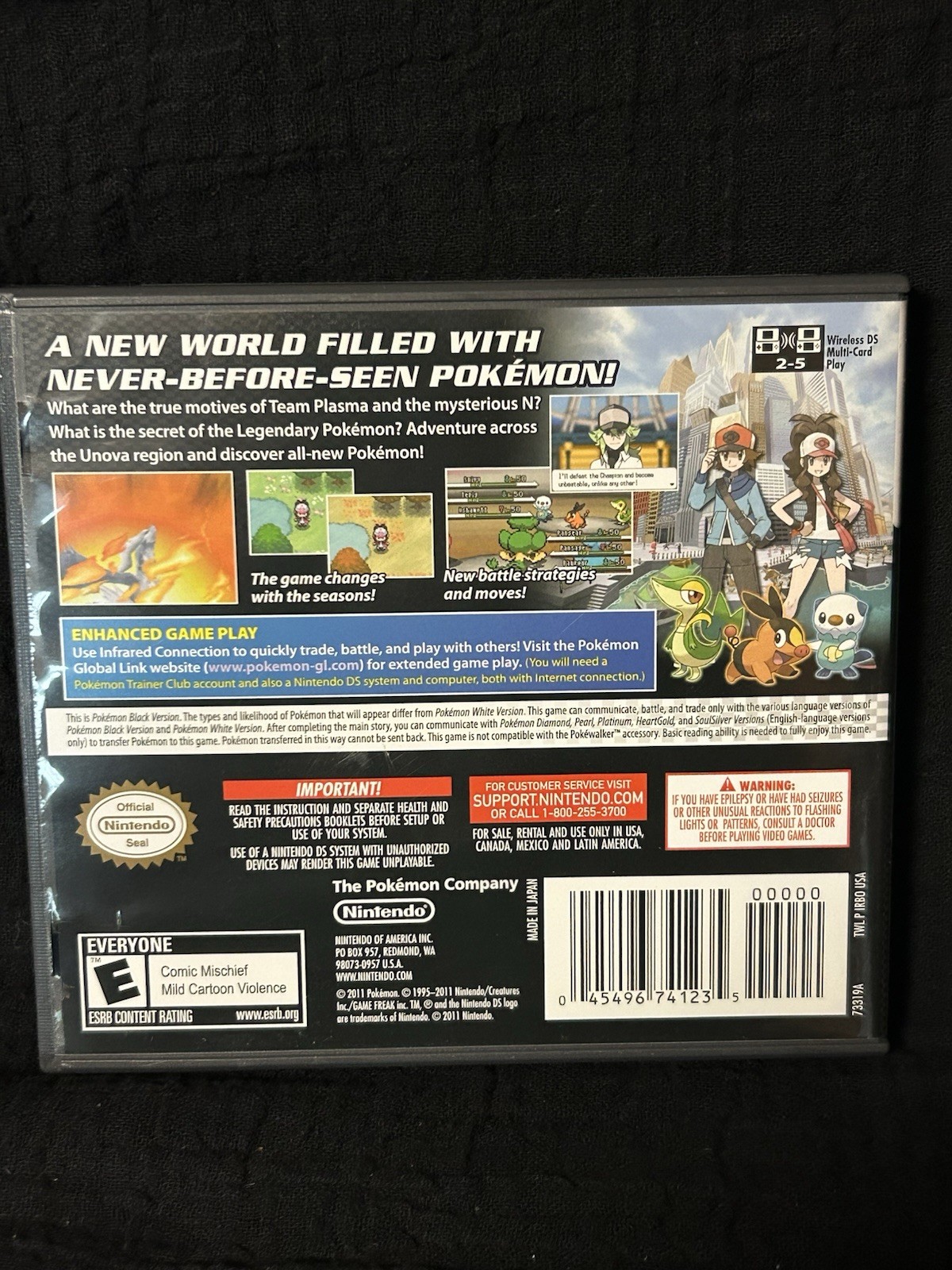 Pokemon Black Version (Nintendo DS, 2011) – Authentic Used Great Condition, CIB