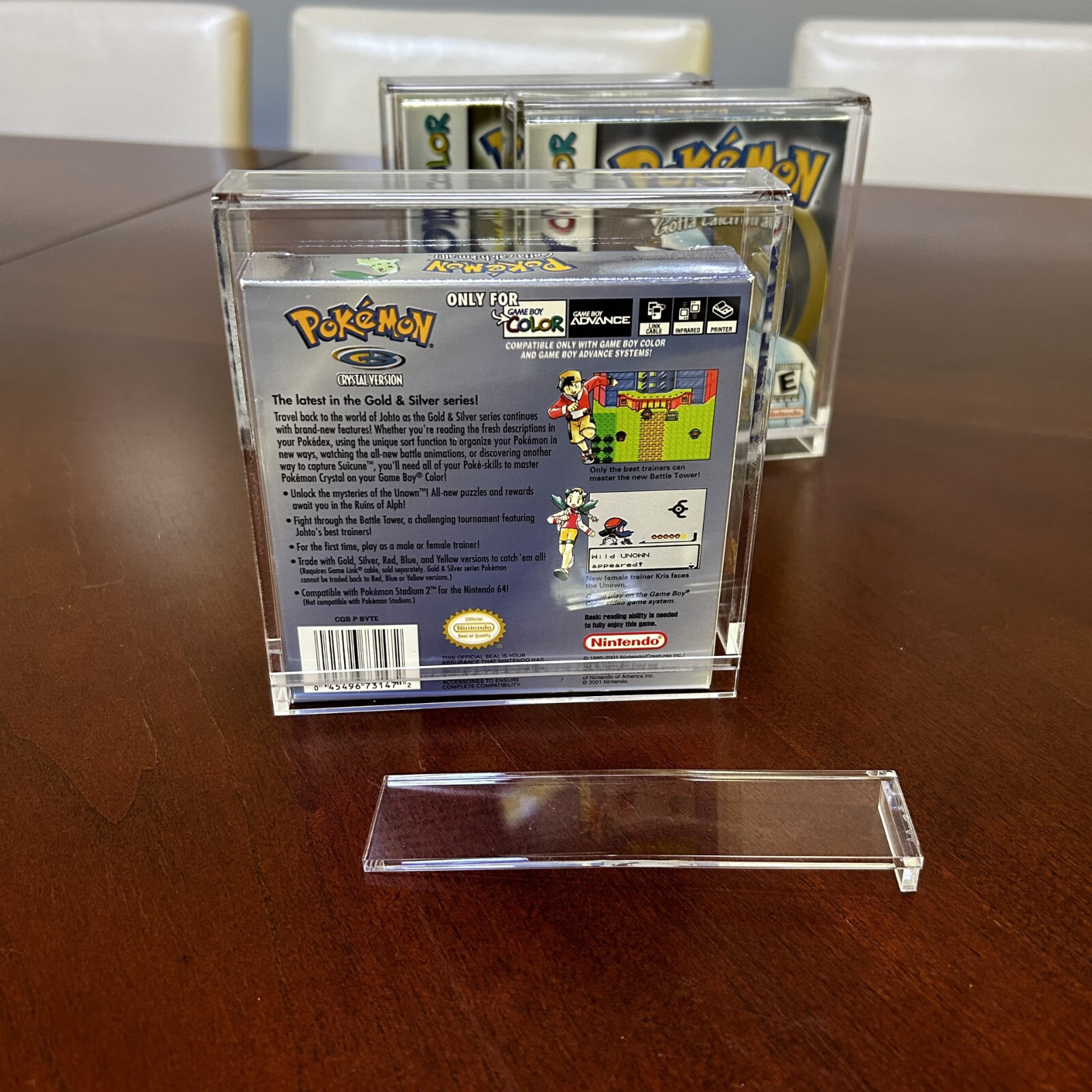 Gameboy Game UV Protective Acrylic Case – Premium – Pokemon Gameboy Display Case