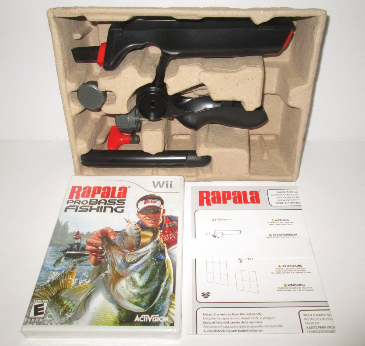 Nintendo Wii Rapala Pro Bass Fishing Game & Rod Activision NEW Open Box