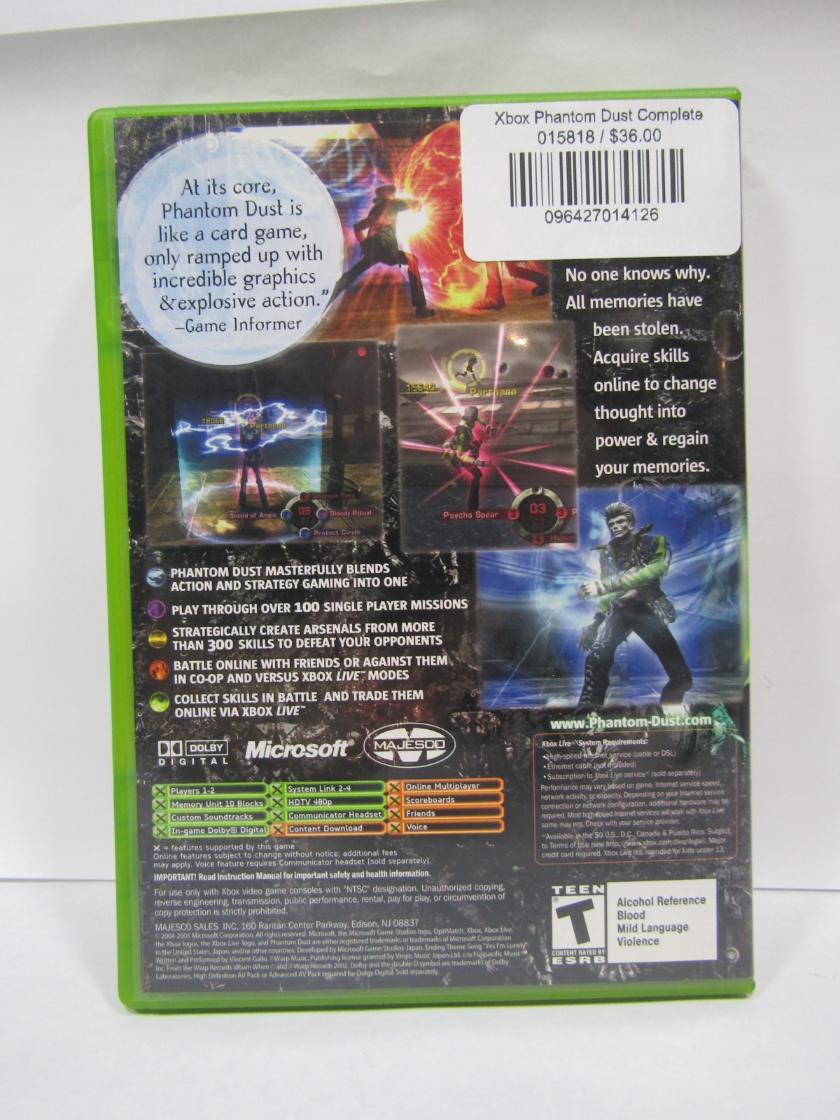 Xbox Phantom Dust, Complete