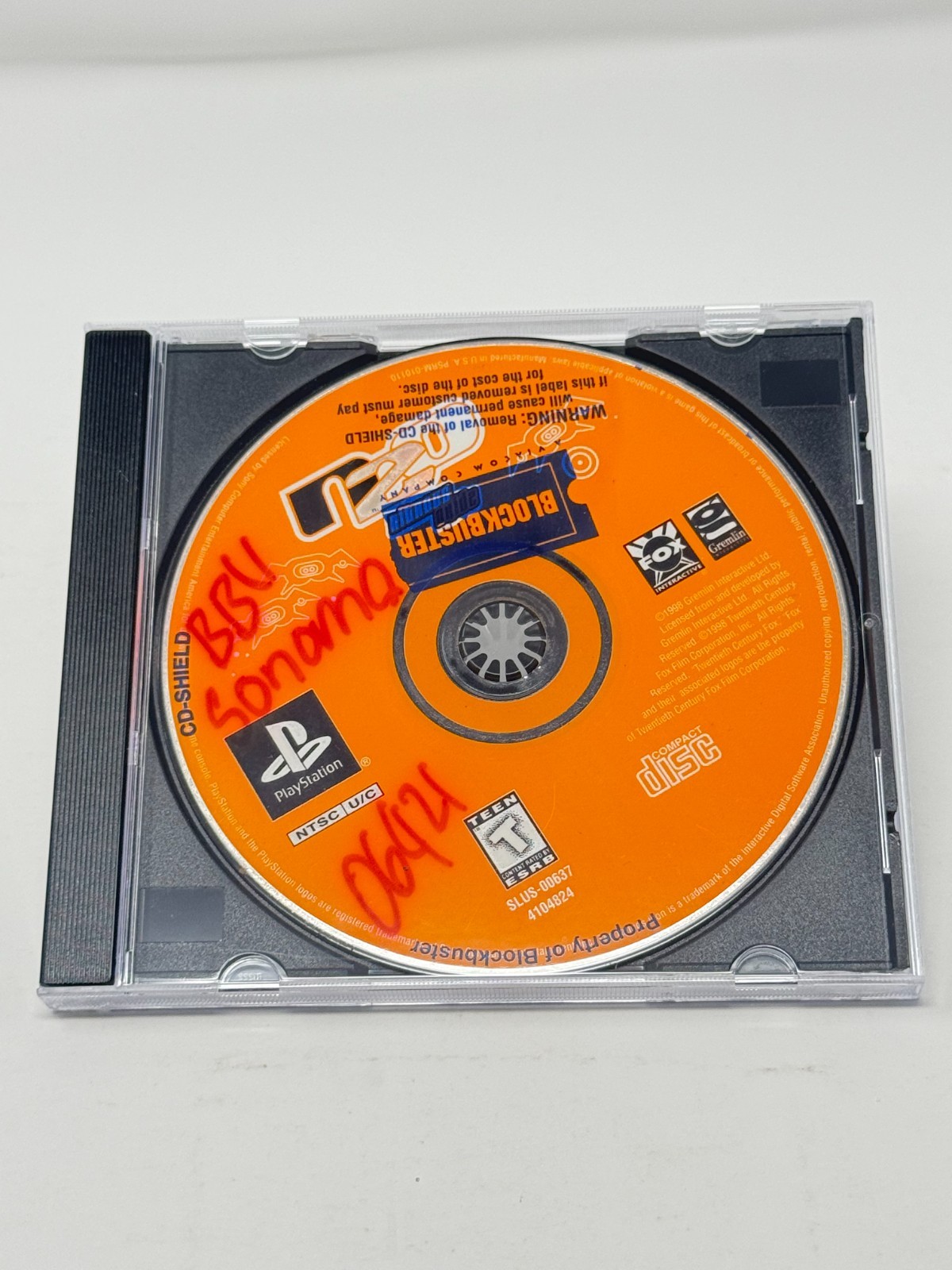 N2O: Nitrous Oxide (Sony PlayStation 1, PS1) DISC ONLY Tested Blockbuster