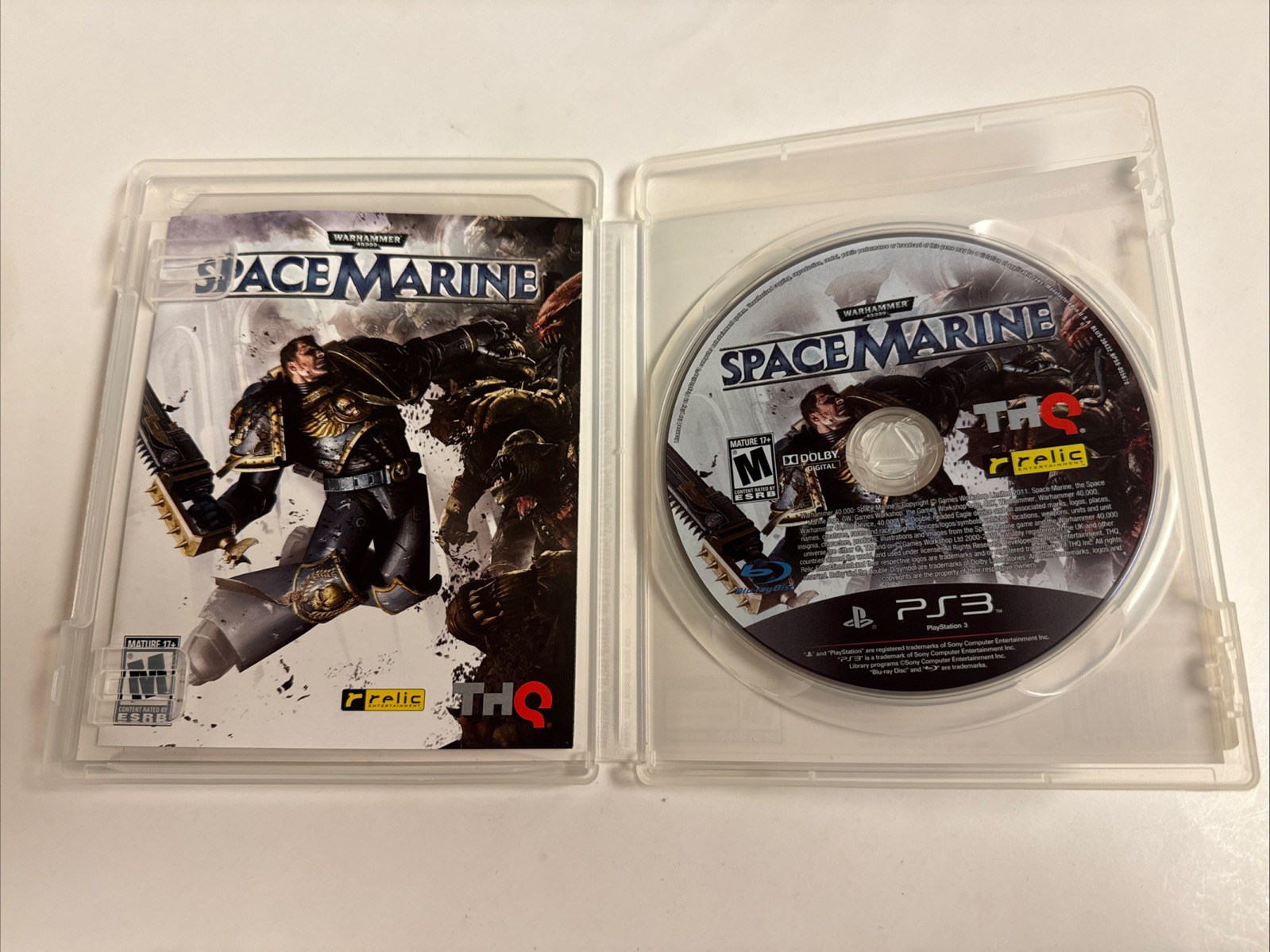 Warhammer 40,000 Space Marine PlayStation PS3 2011 CIB