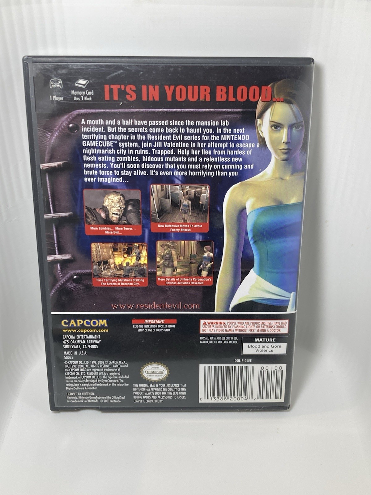 Resident Evil 3 Nemesis Nintendo GameCube 2006 Complete w Manual Excellent