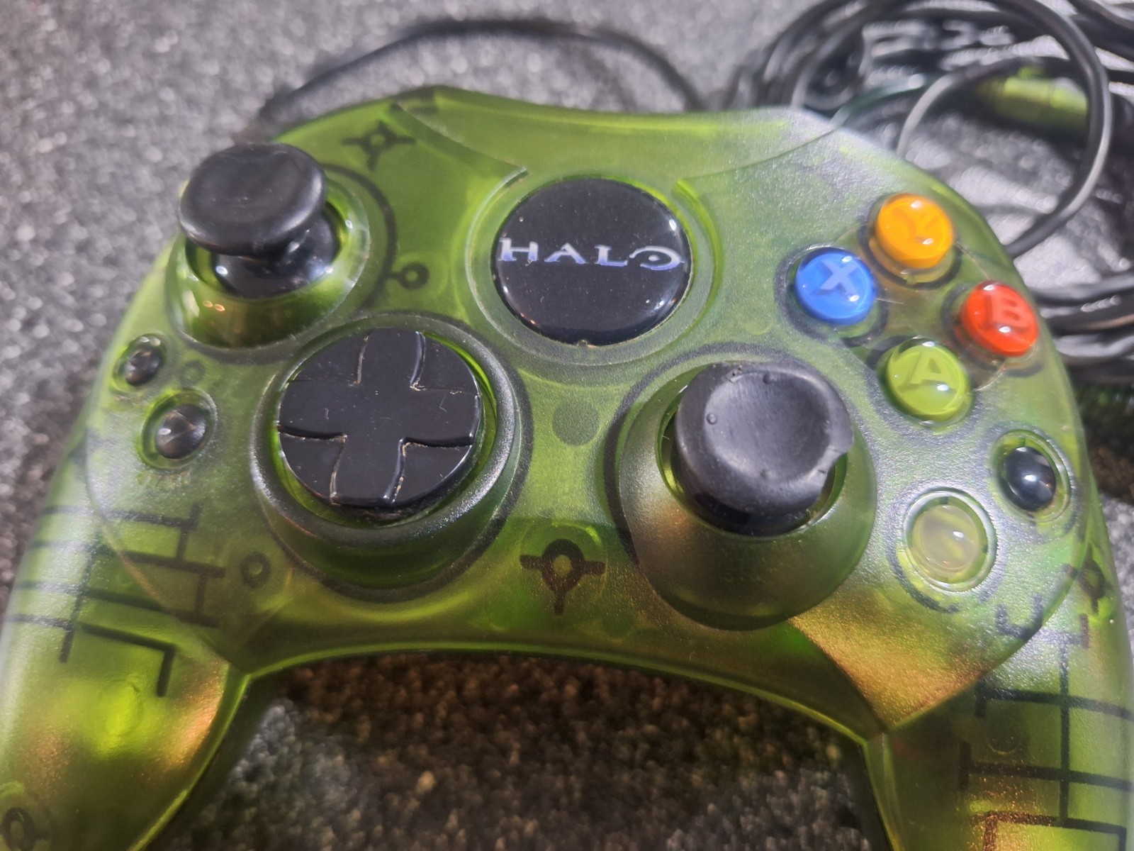 Xbox Limited Special Edition Halo LOGO Green OEM S Type Controller TESTED