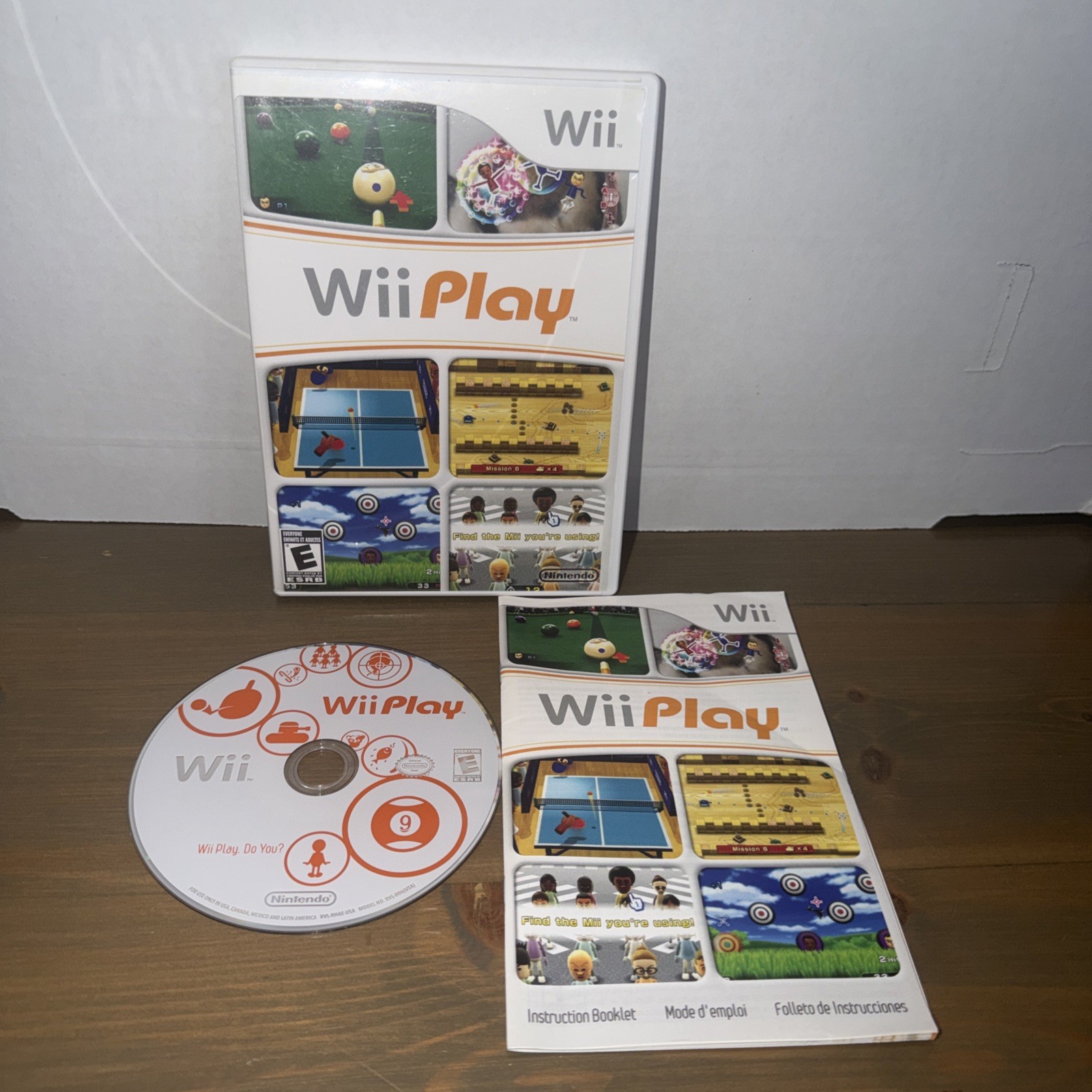 WII PLAY (NINTENDO WII, 2007) COMPLETE!