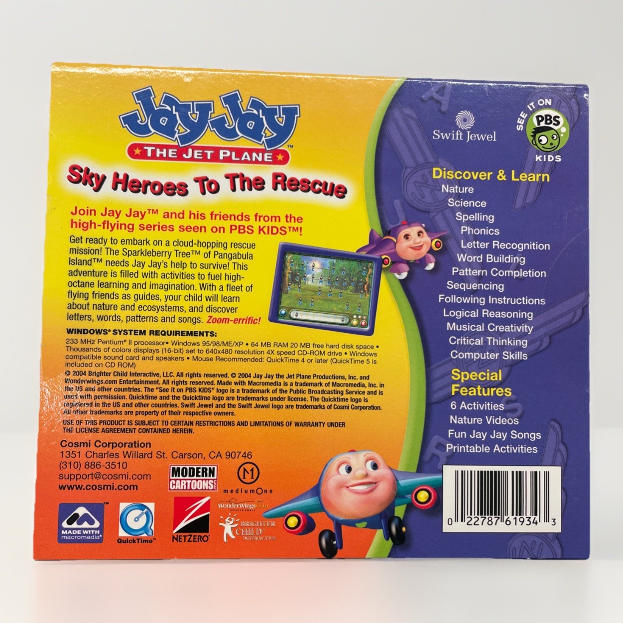 Jay Jay The Jet Plane CD Discover & Learn Sky Heroes to The Rescue