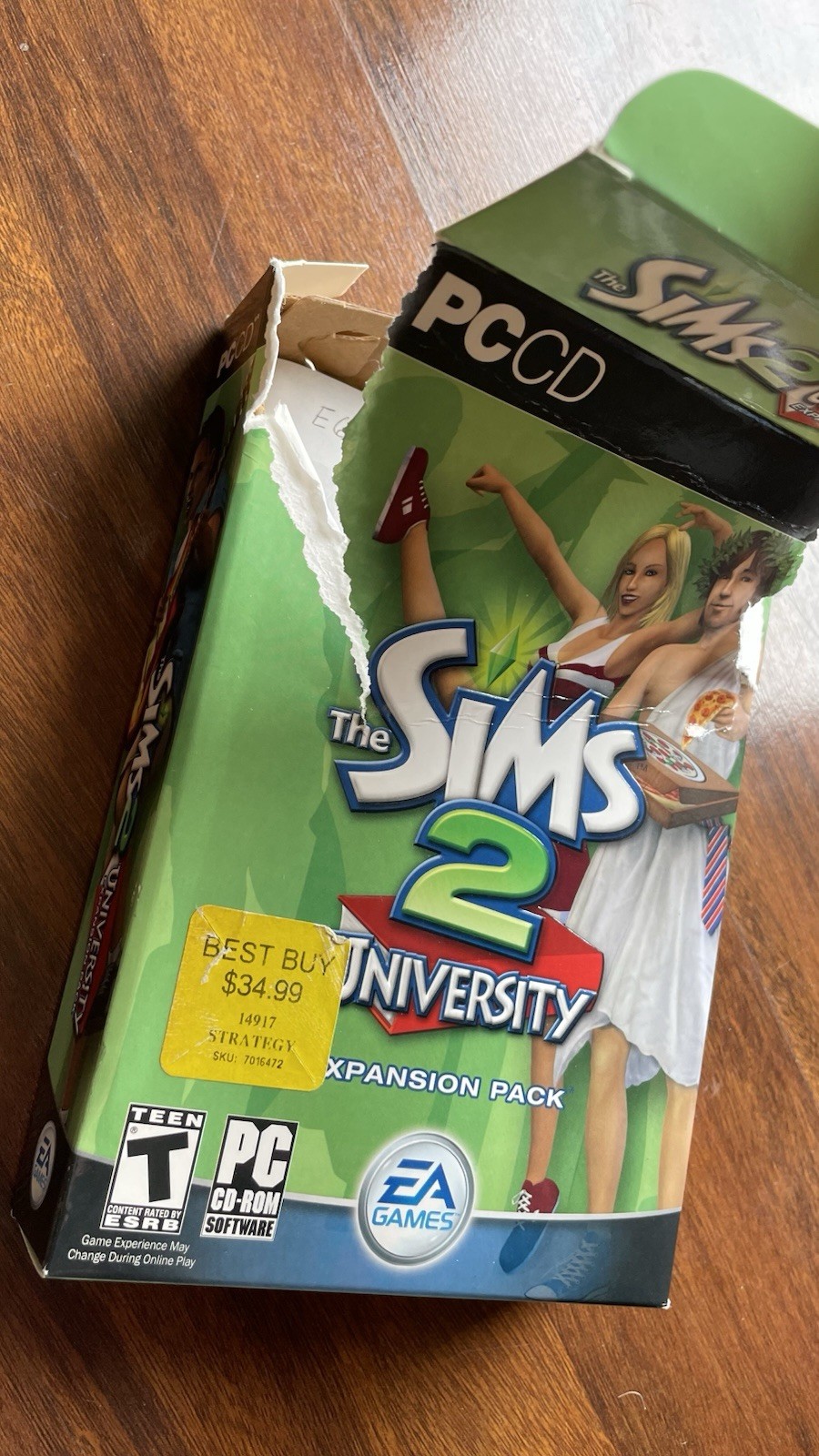 The Sims 2: University PC CD EA T Rated Simulation Expansion Pack Sims Series