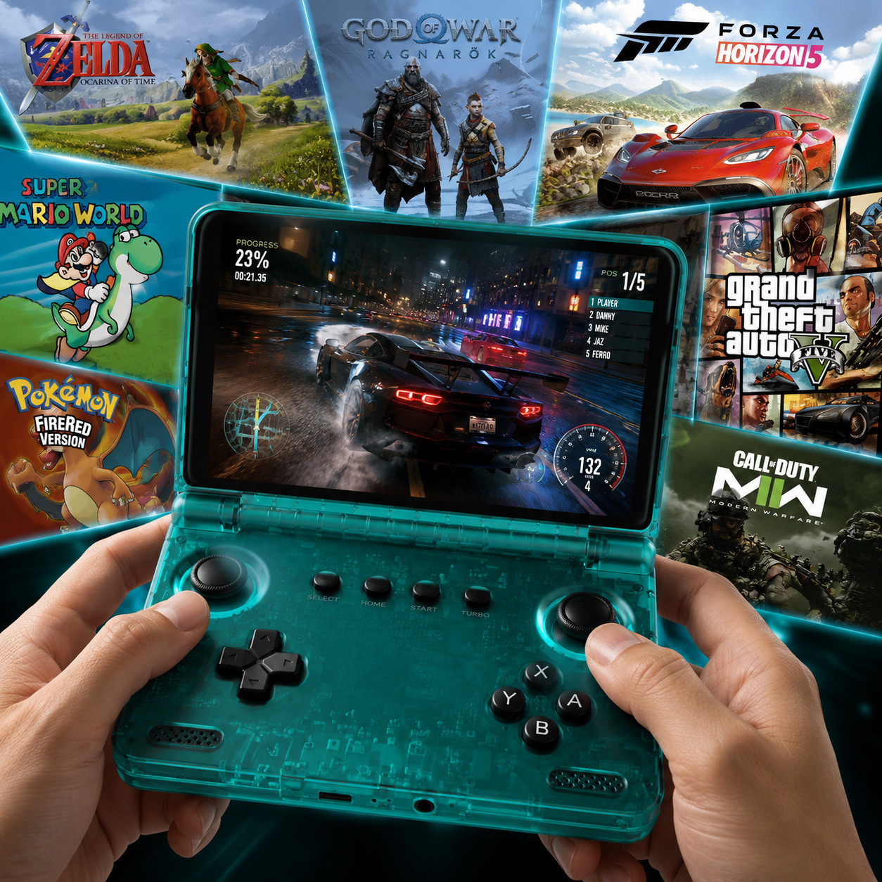 Retroid Pocket Flip 2 Handheld Game Console
