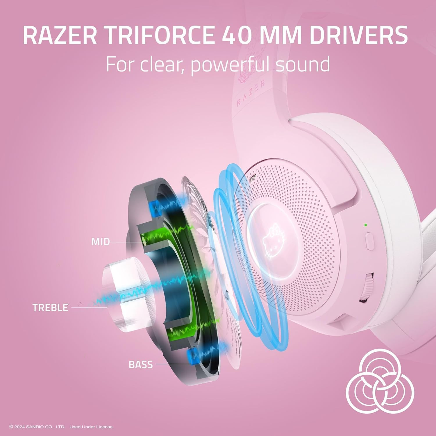 Kraken Kitty V2 BT Wireless RGB Headset: Chroma RGB – Bluetooth 5.2-40 Mm Driver