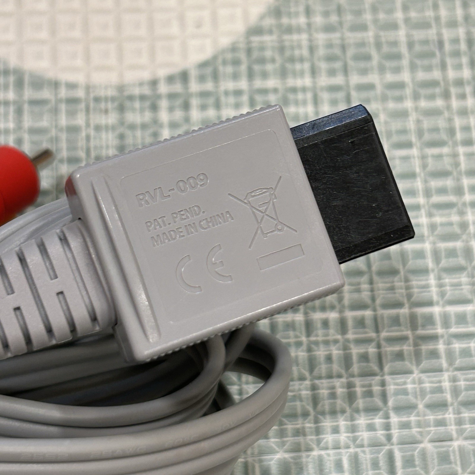 Nintendo Wii OEM Cord Bundle – AC Adapter + AV Cable + Black Sensor Bar TESTED