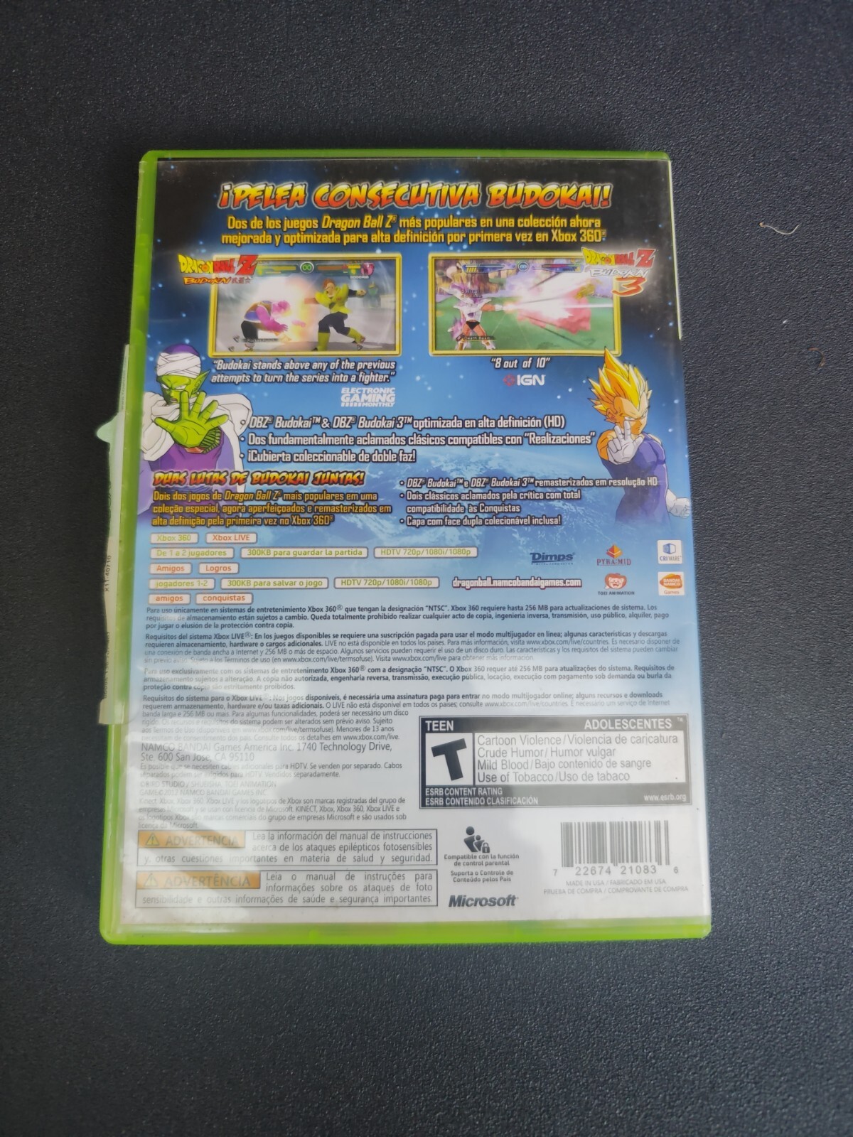 Dragon Ballz Budokai HD Collection – Microsoft Xbox 360 Complete
