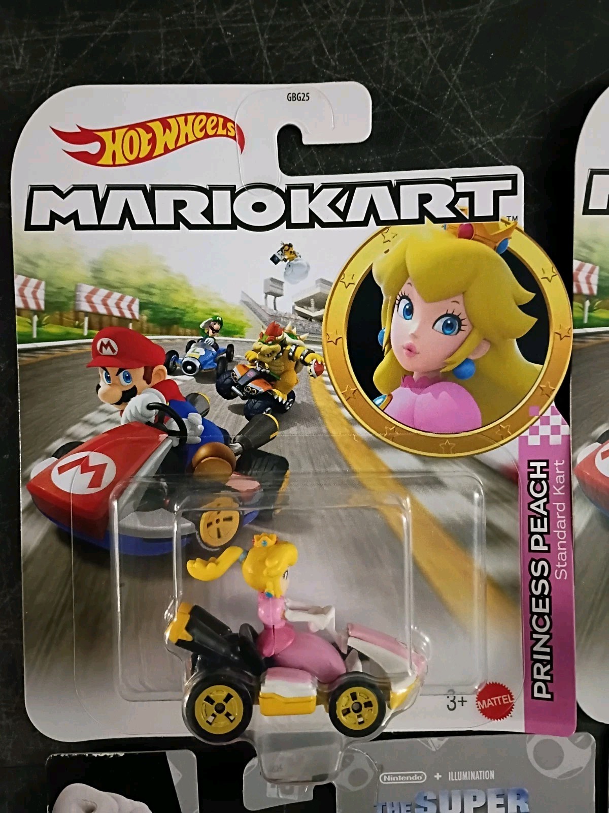 8-PK SUPER MARIO KART Hot Wheels Lot Movie Plumber Van Yoshi Peach Luigi Toad