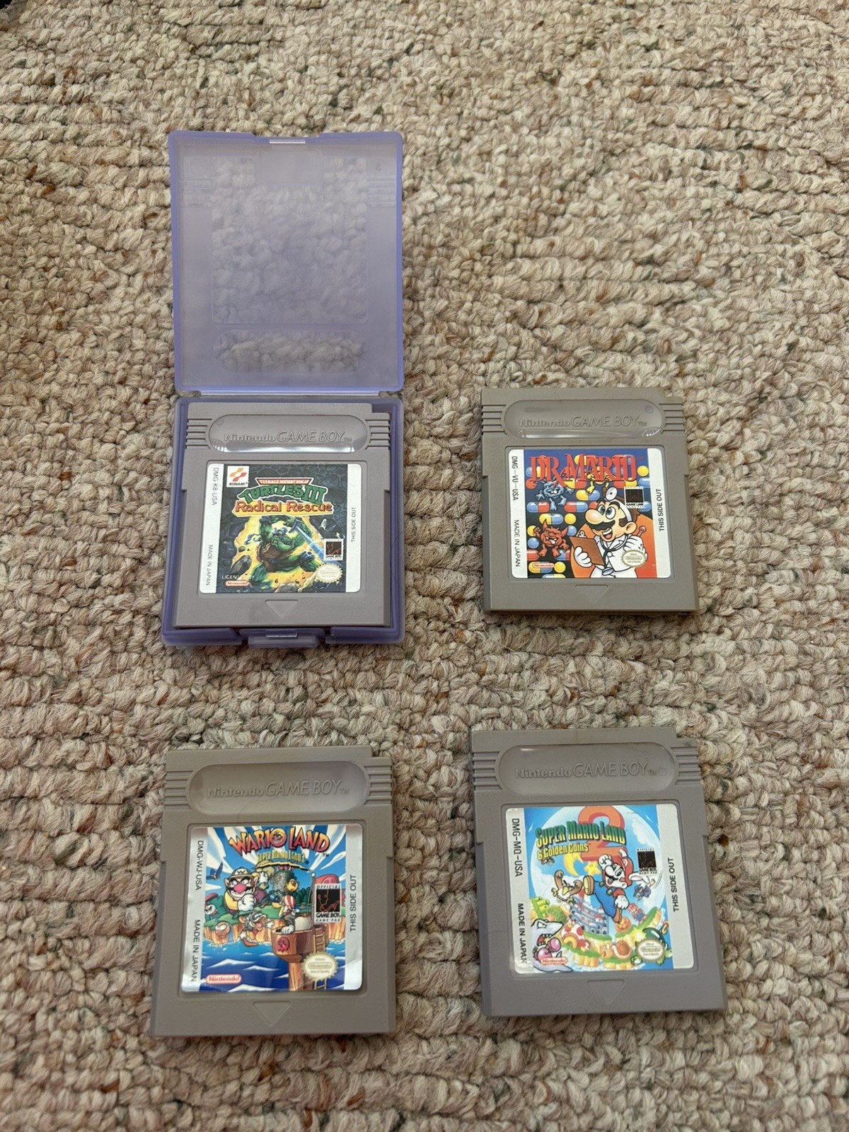 Nintendo Game Boy Advance White Console With Many Popular Mario Games and More