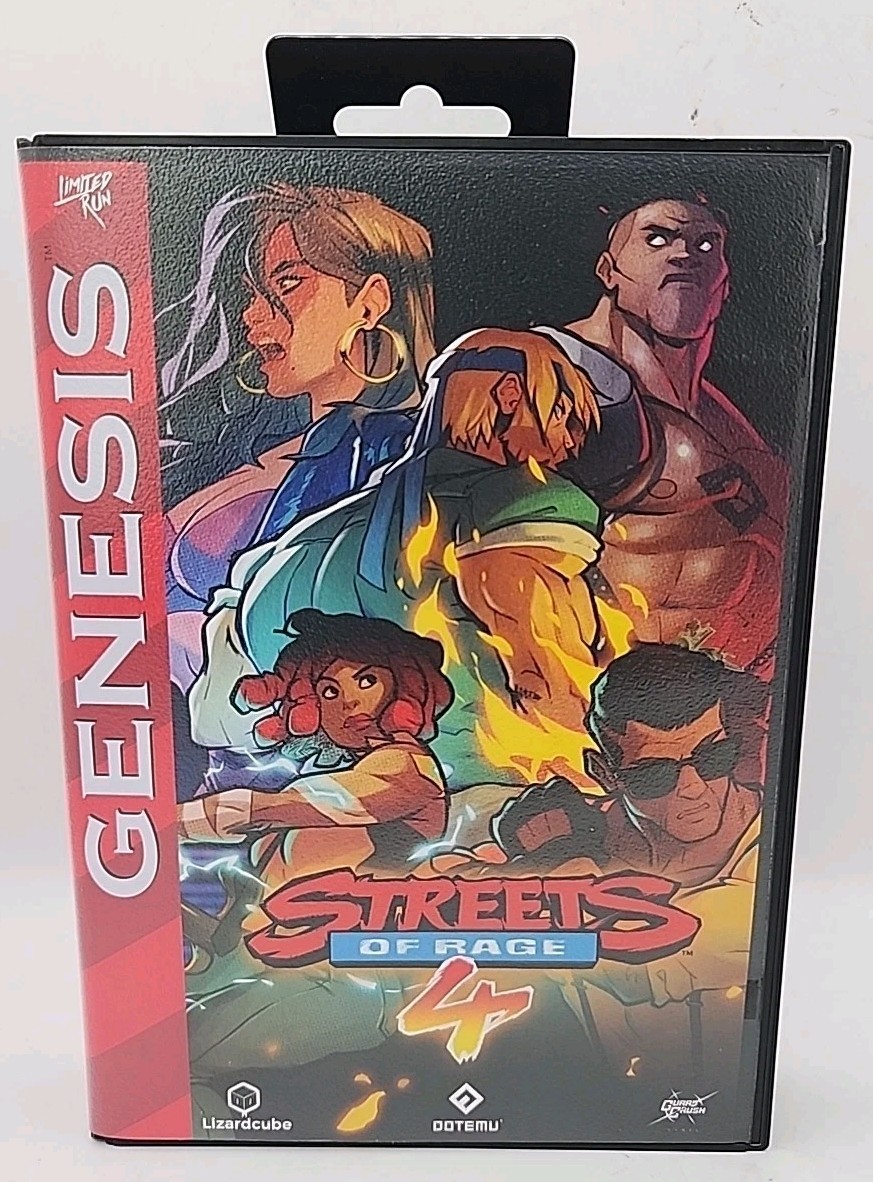 NEW Streets of Rage 4 Metal Cartridge with Case & Original Soundtrack