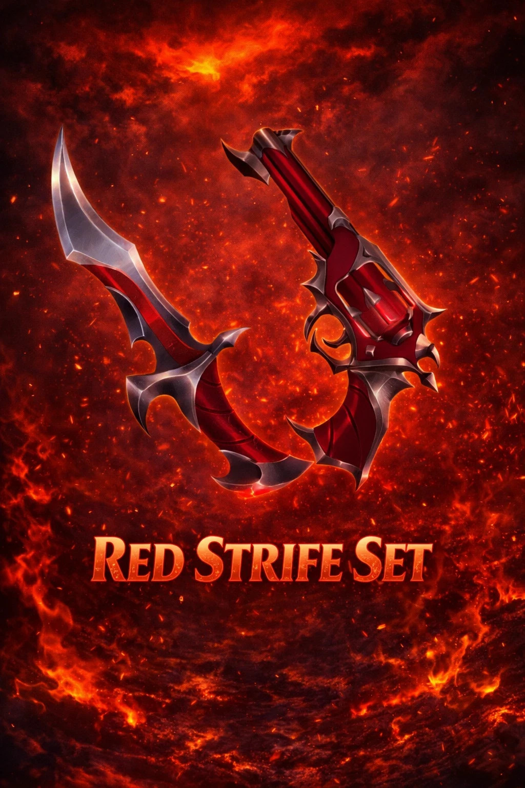 Red strife set MVSD Murderers VS Sheriff Duels | gun + knife