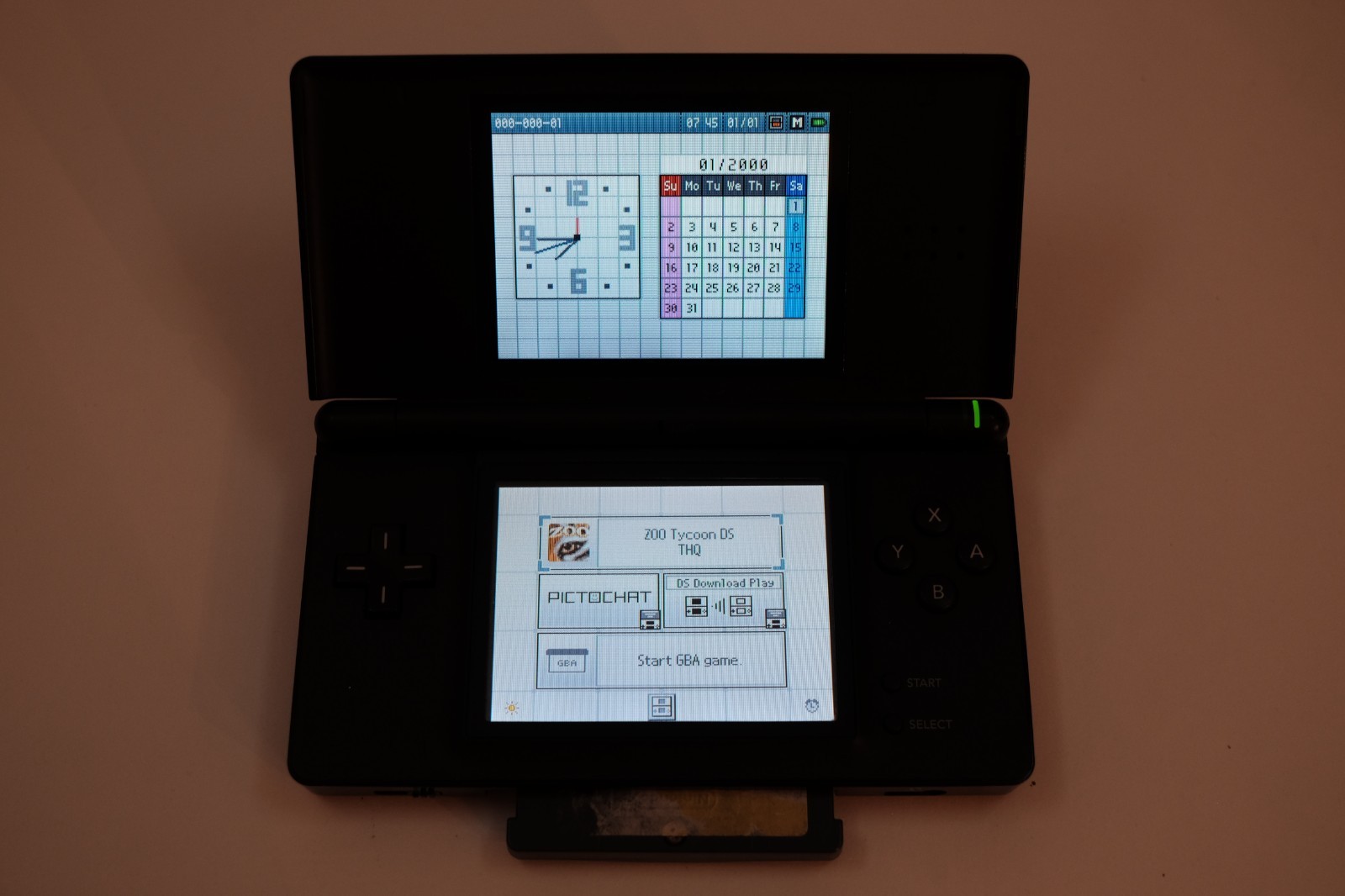 Nintendo DS Lite Onyx Black USG-001 stylus gba cover charger ALL OEM