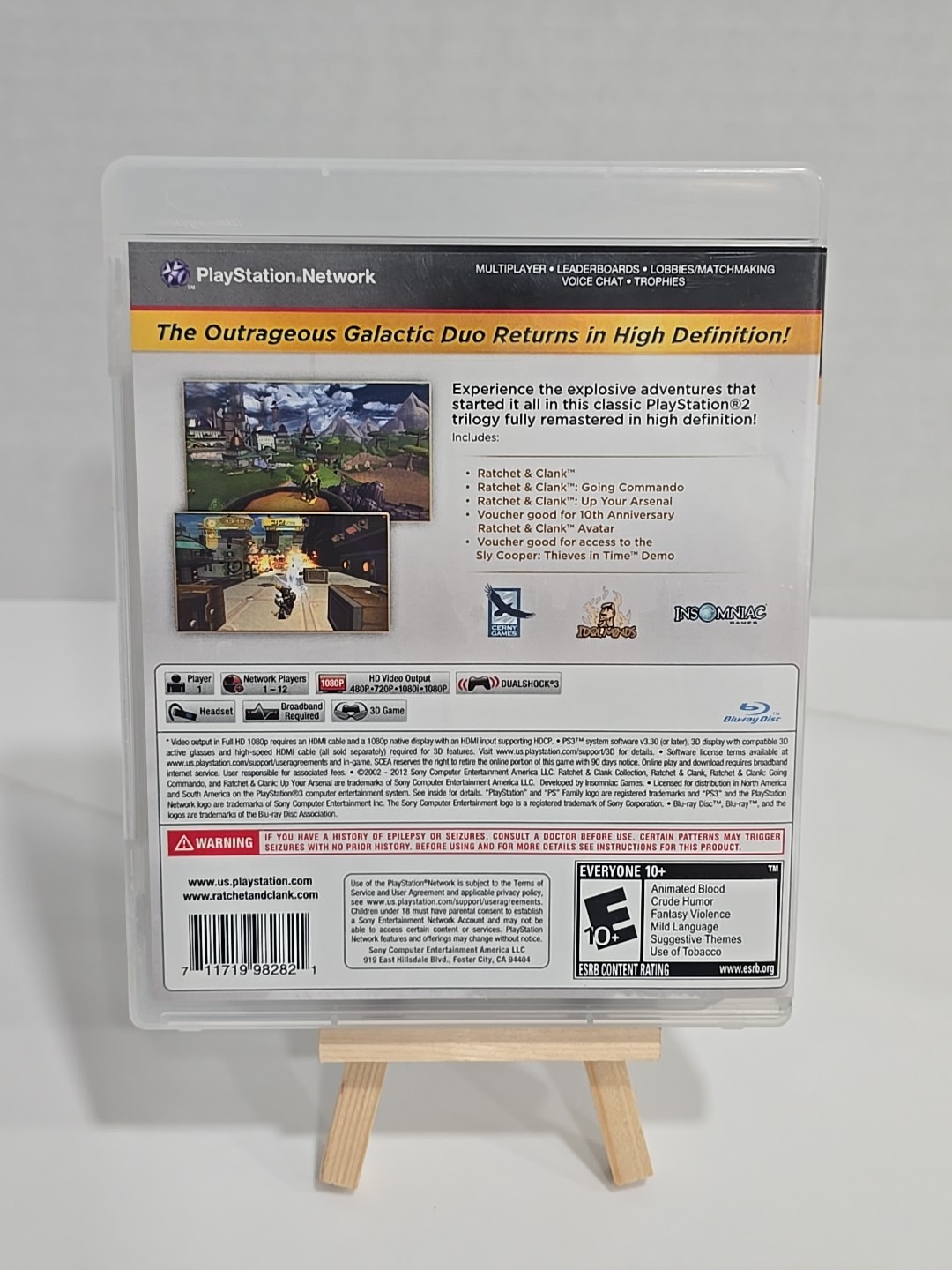 Ratchet & Clank Collection (Sony PlayStation 3 2012) w/ Original Case TESTED VGC