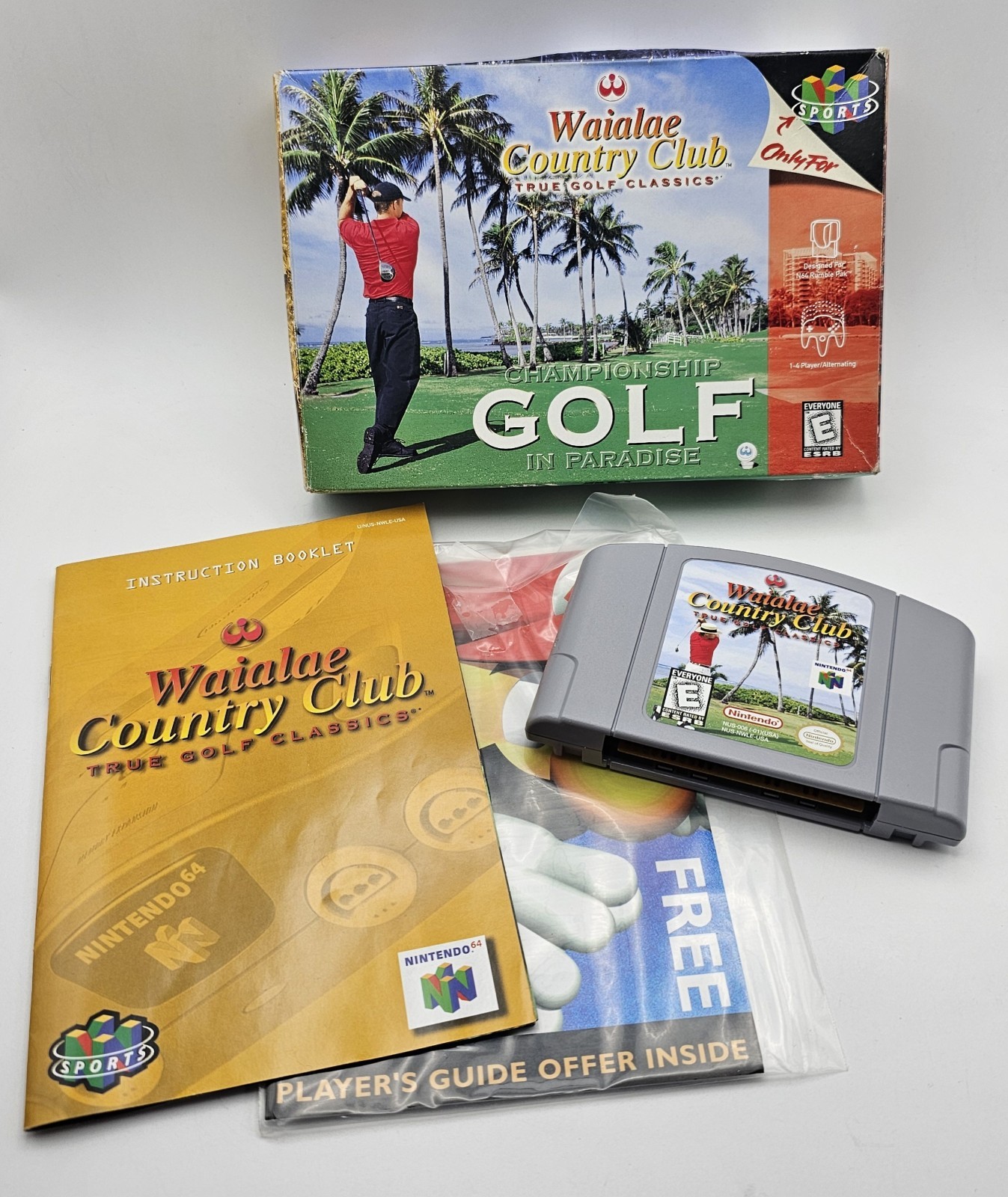 1998 Waialae Country Club N64 Complete In Box CIB Nintendo 64 Game Lot