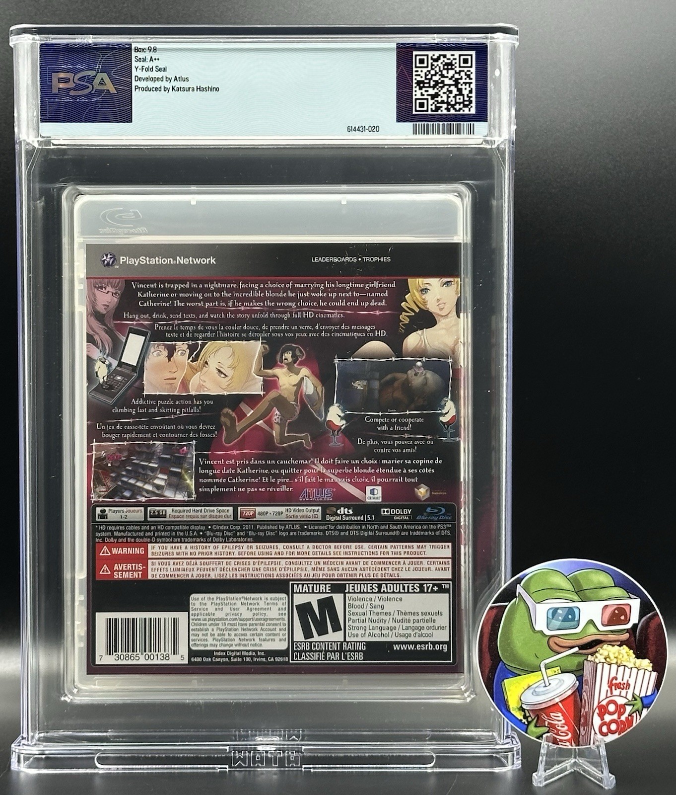 Catherine • PSA 9.8 A++ • PlayStation 3