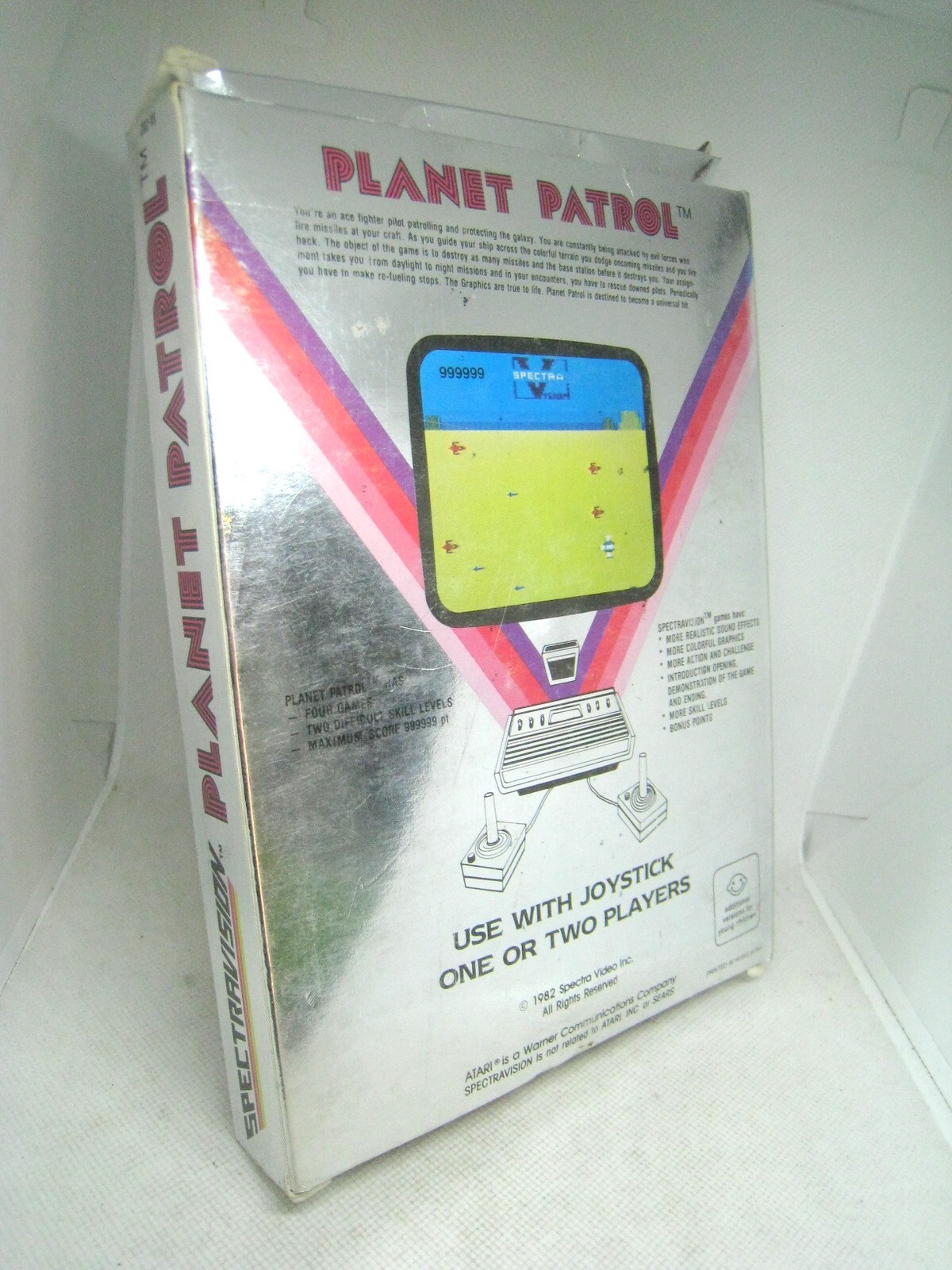 ATARI 2600 Video Game – Planet Patrol (Spectravision 1982) with Box & Manual