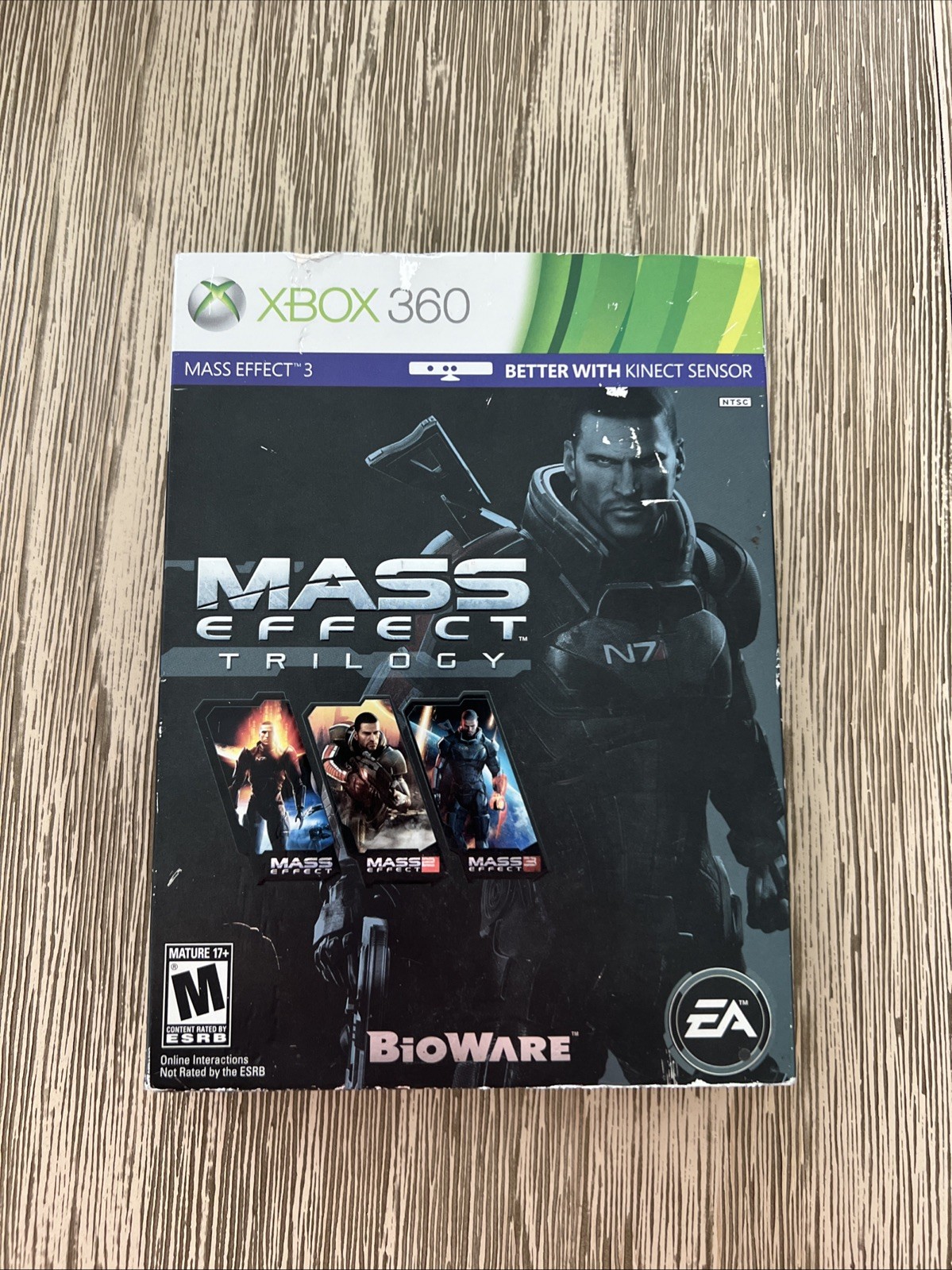 Mass Effect Trilogy (Microsoft Xbox 360, 2012) 5 Disc Set Complete W/ Slipcover