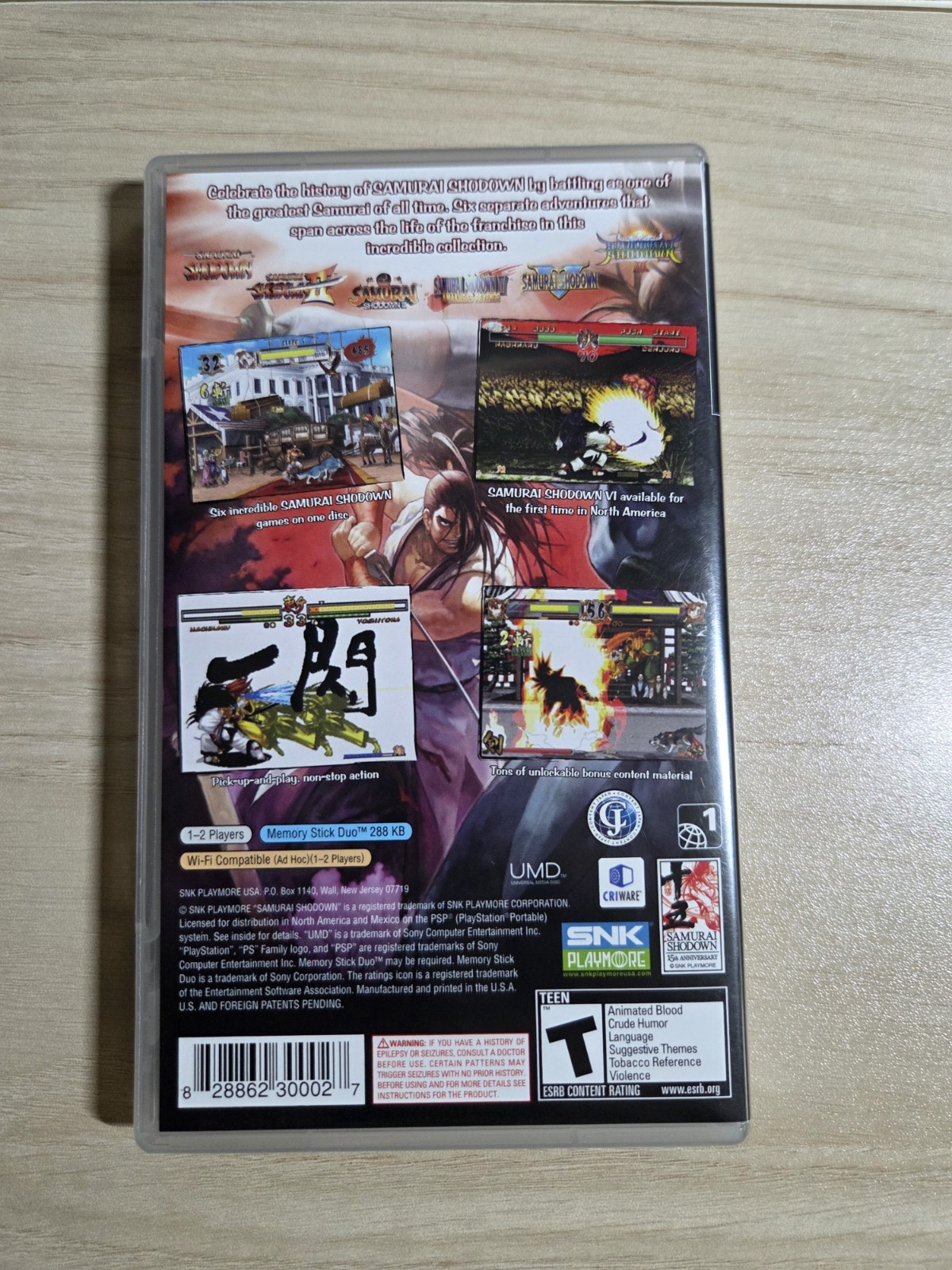 Sony PSP Game Lot CIB- Me & My Katamari, King of Fighters & Samurai Shodown VG