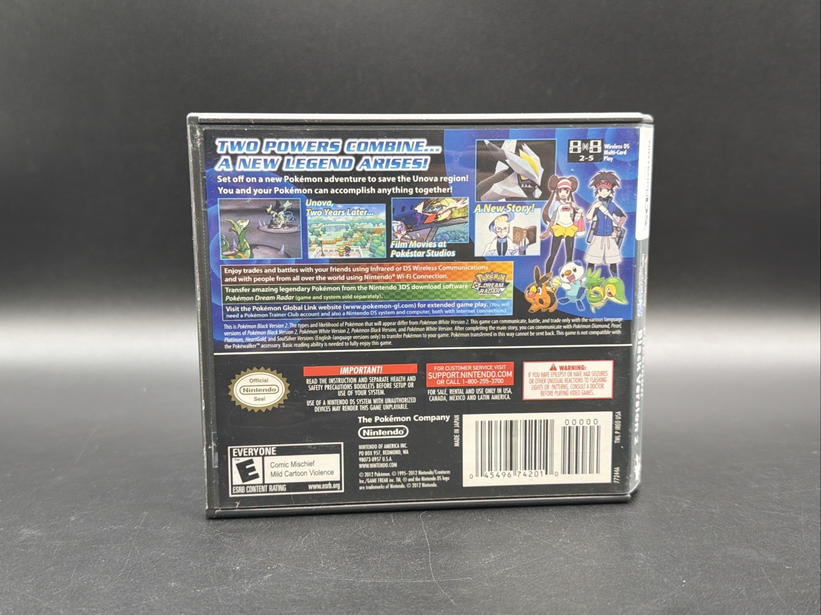 Pokémon Black Version 2 Nintendo DS With Manual Fast Shipping Authentic!