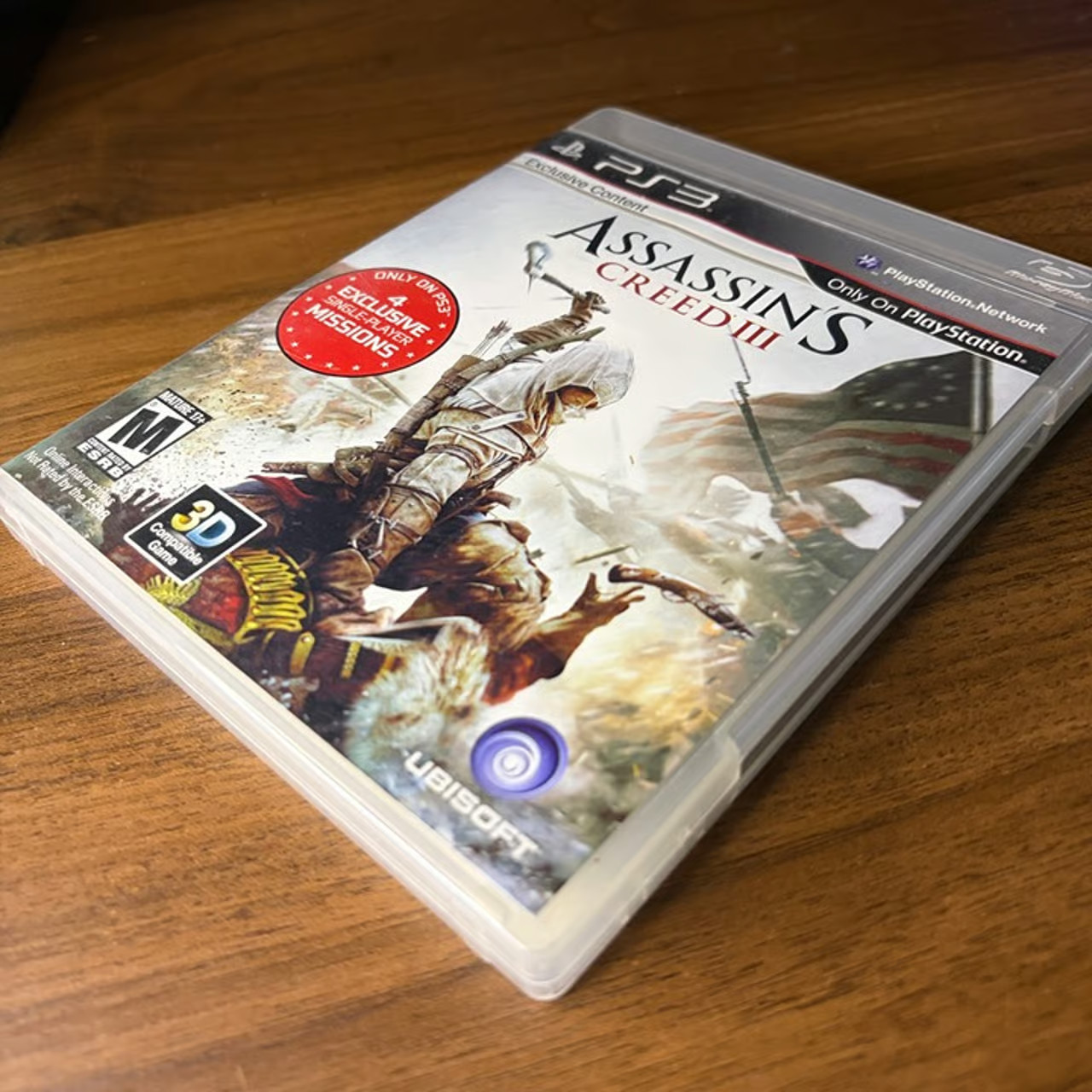 PS3 Assassin’s Creed III Game in Box w Exclusive Content Ubisoft Rated M