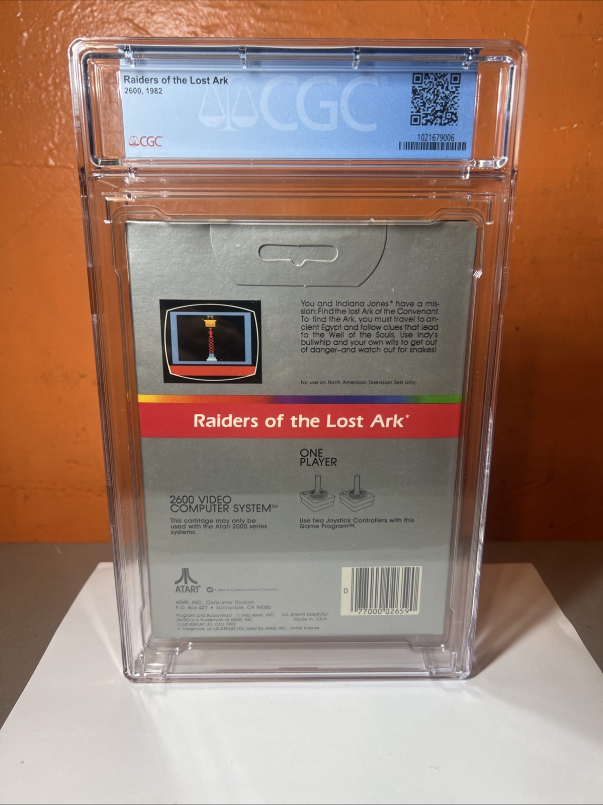 RAIDERS OF THE LOST ARK ATARI 2600 VINTAGE SEALED BRAND NEW WATA GRADED 9.4